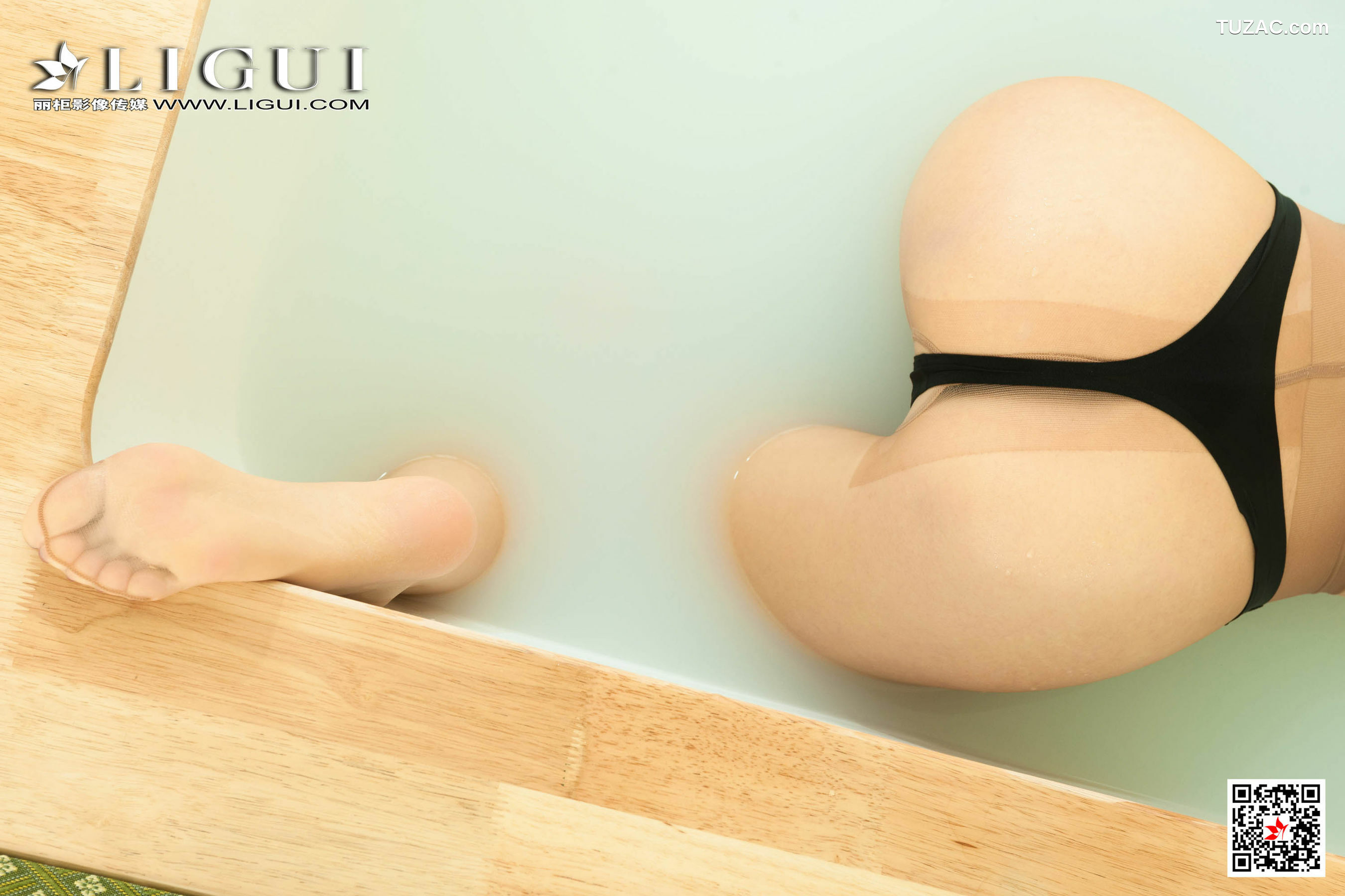 丽柜_ Model 凉儿 - 浴缸网袜丝足魅惑[87P]