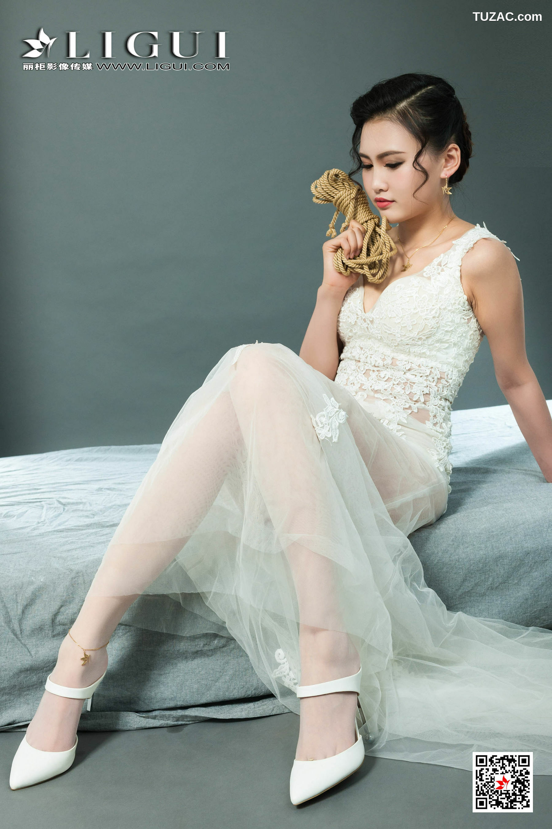 丽柜_ Model 安安 《婚纱美束》 写真集[61P]