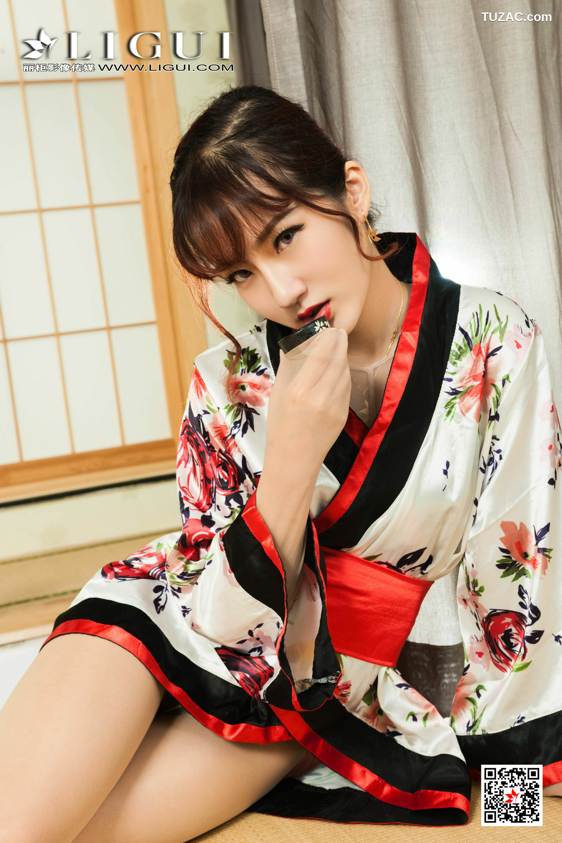 丽柜_ Model 汐汐 - 和服丝袜美足诱惑[67P]