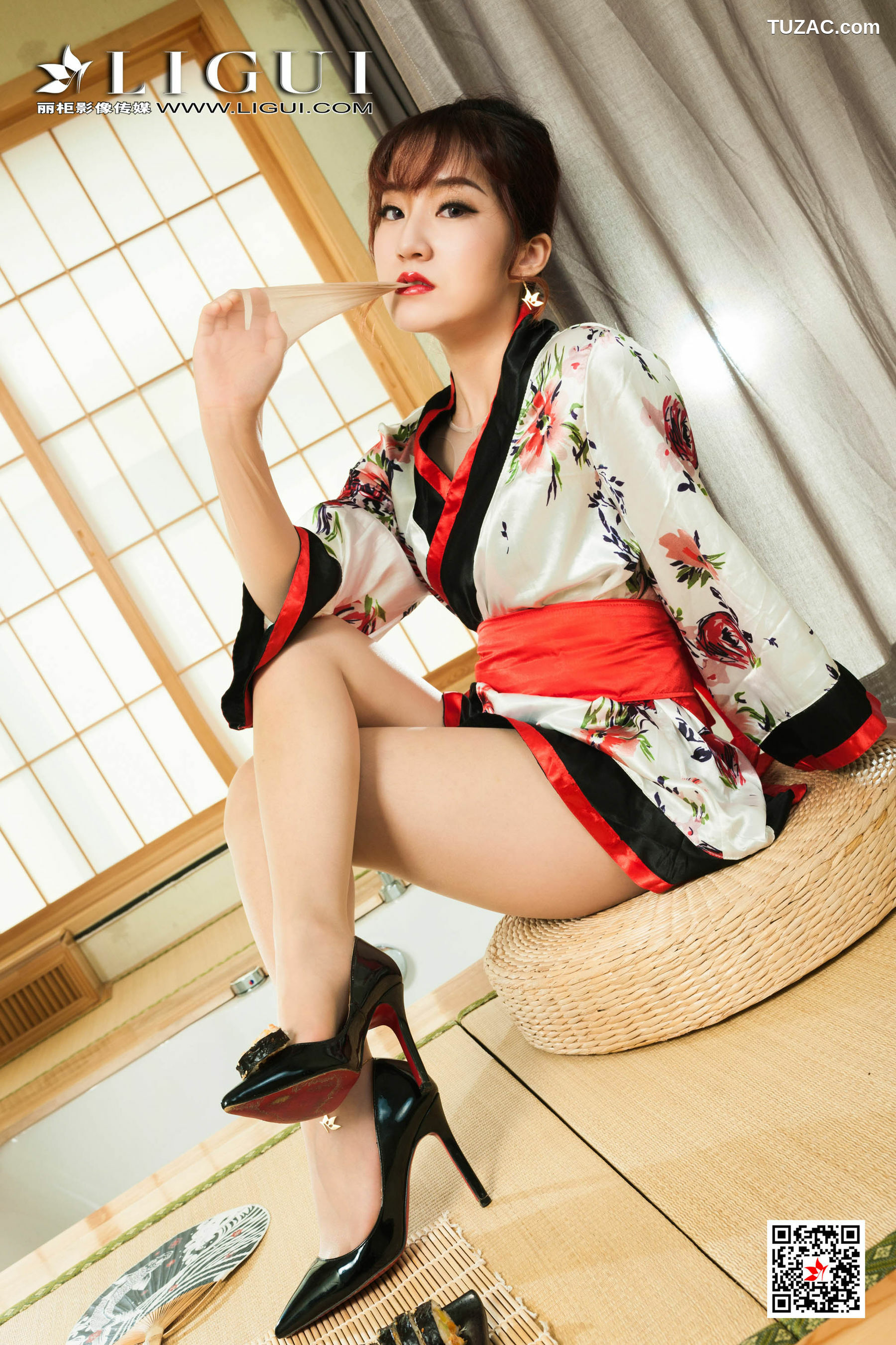 丽柜_ Model 汐汐 - 和服丝袜美足诱惑[67P]