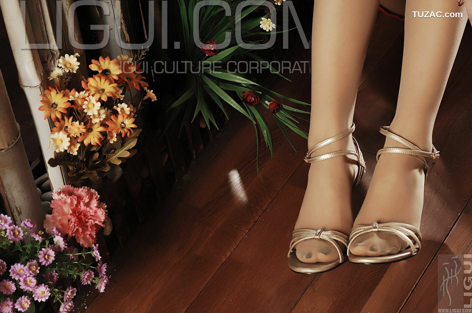 丽柜_ Model 海伦《少女的紅裙》丝足写真集图片[44P]