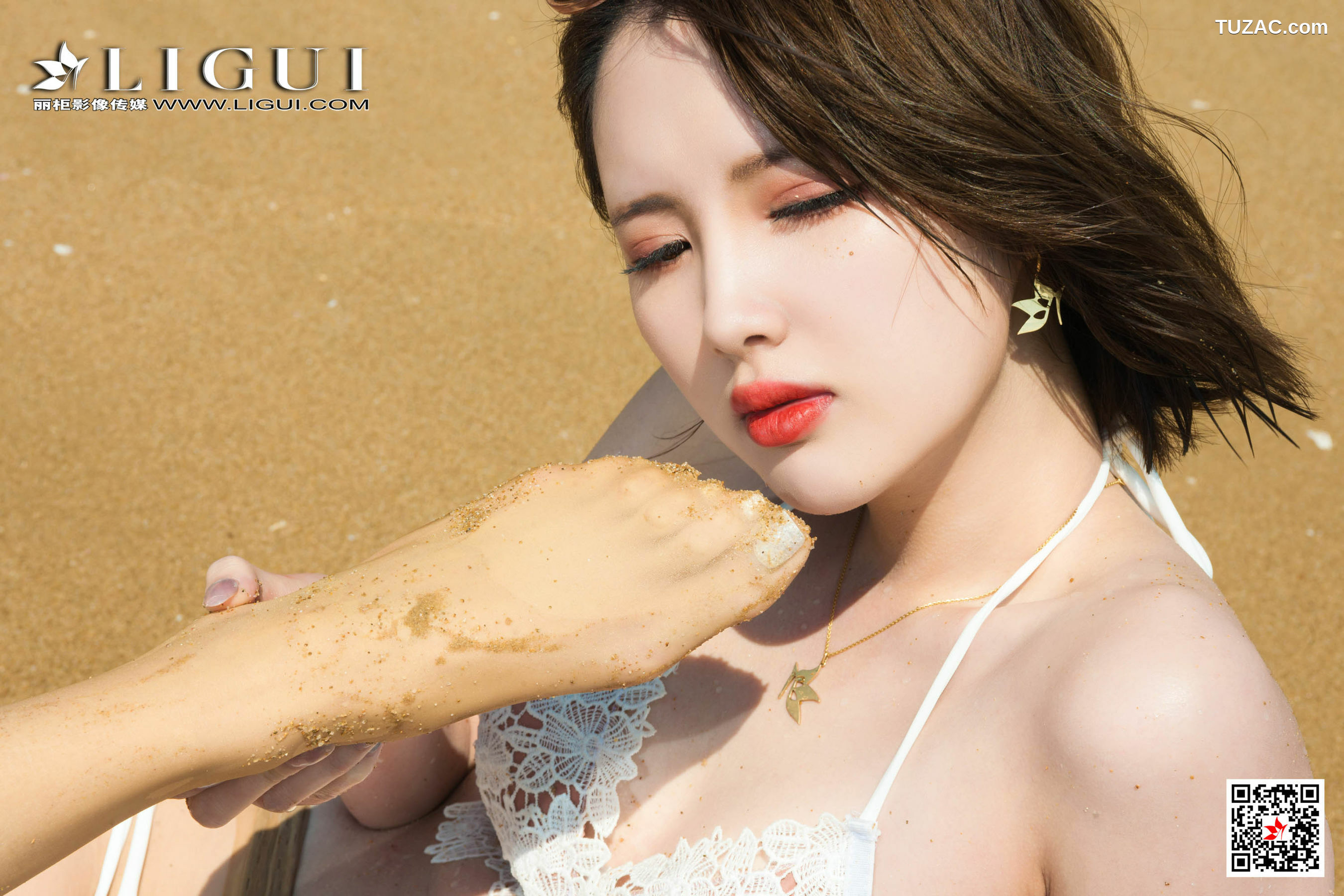 丽柜_ 兔子&amp;天天 - 沙滩双生姐妹花丝足[106P]