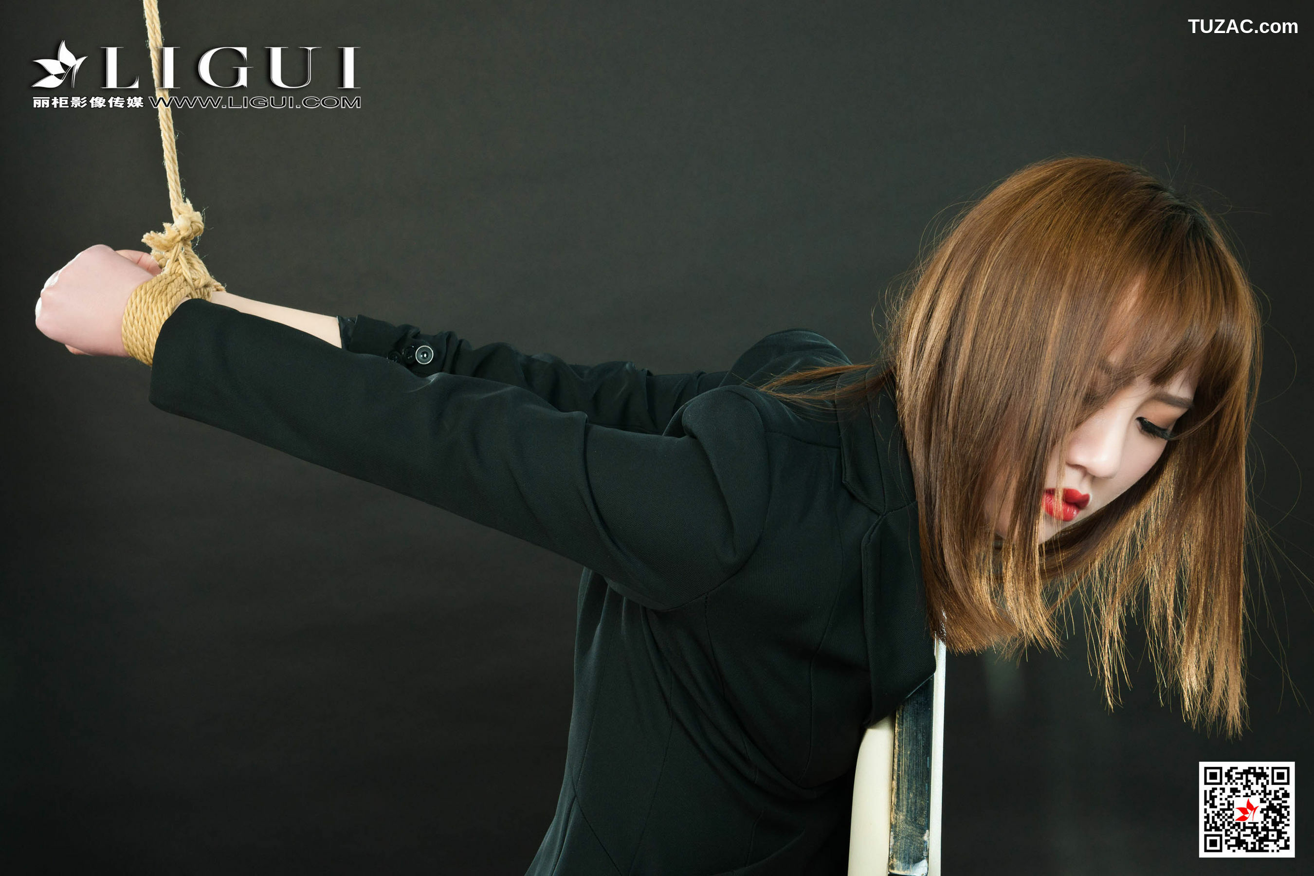 丽柜_ 网络丽人 Model 多多 - 黑丝捆绑女郎[52P]