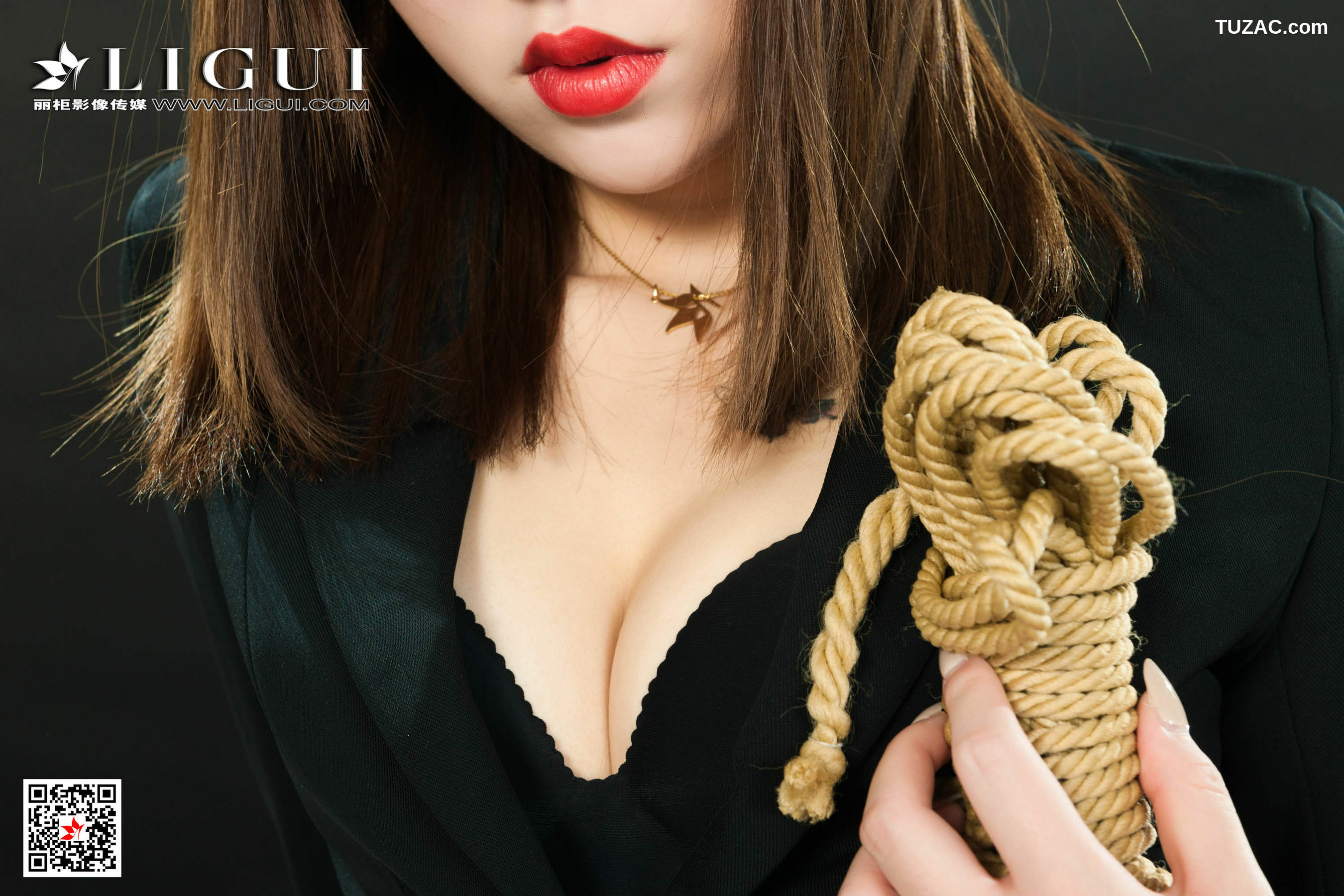 丽柜_ 网络丽人 Model 多多 - 黑丝捆绑女郎[52P]