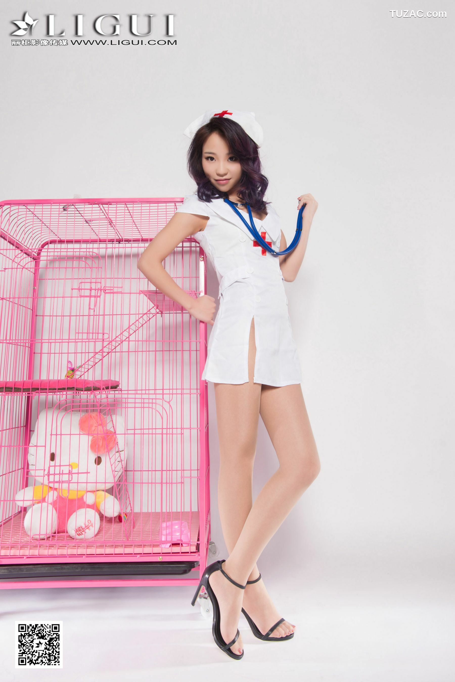 丽柜_Model ALAN《护士高跟丝足》上下全集 美腿玉足写真图片[52P]