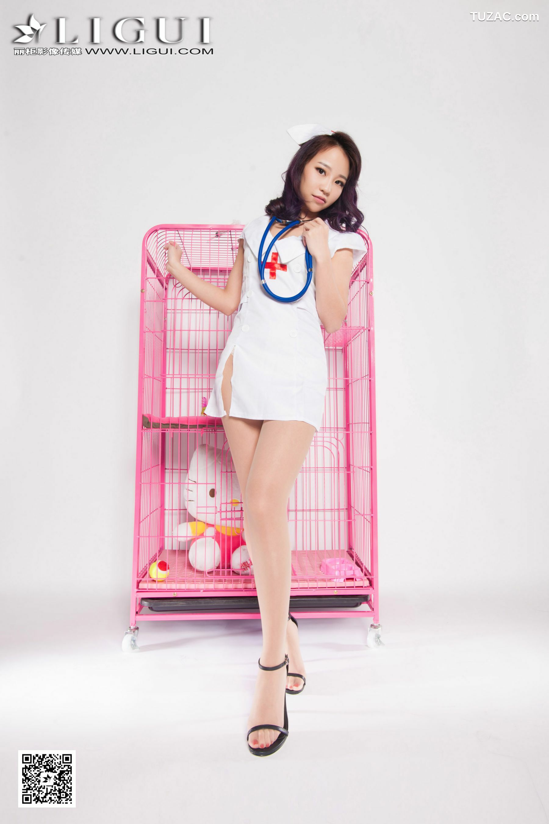 丽柜_Model ALAN《护士高跟丝足》上下全集 美腿玉足写真图片[52P]