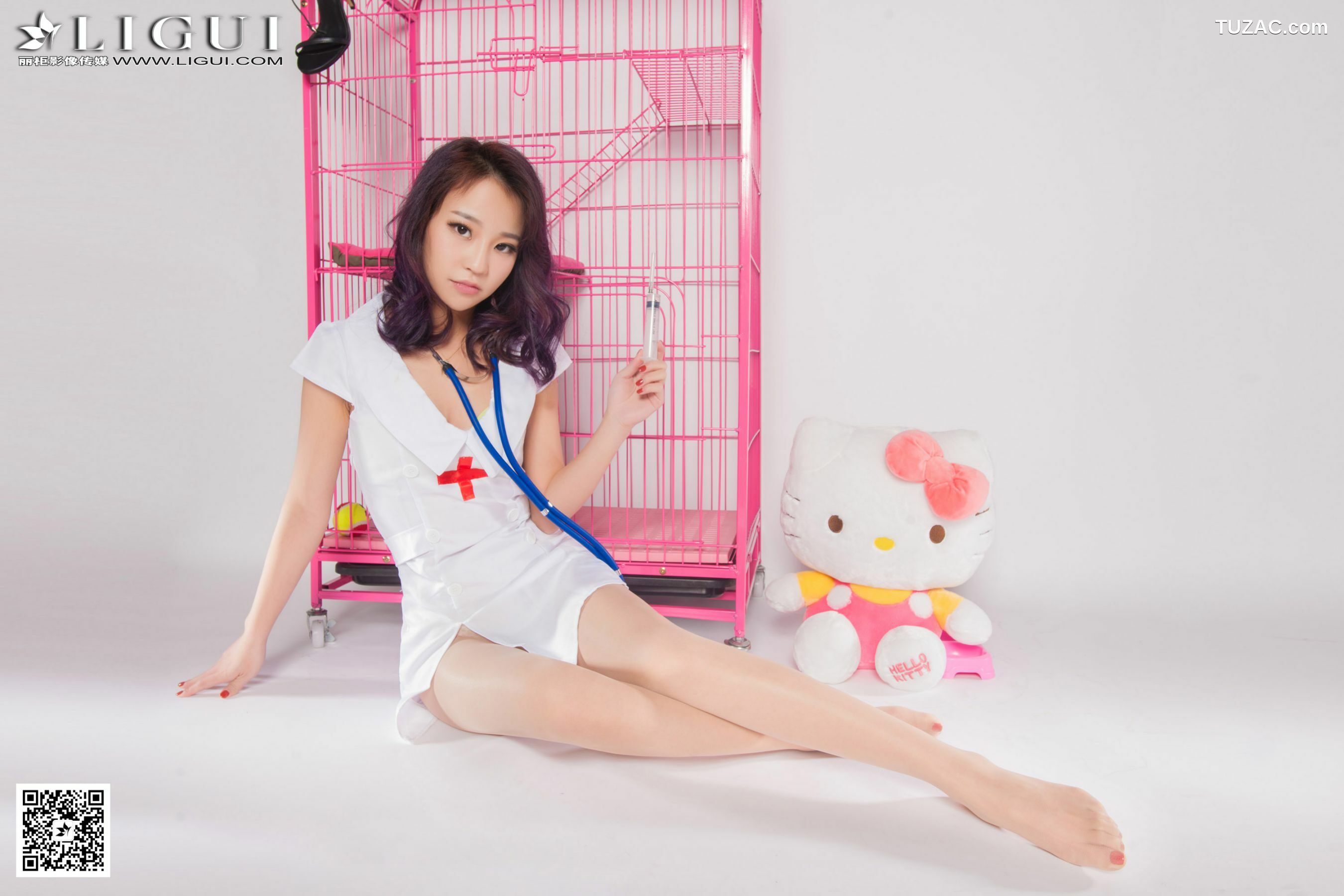 丽柜_Model ALAN《护士高跟丝足》上下全集 美腿玉足写真图片[52P]