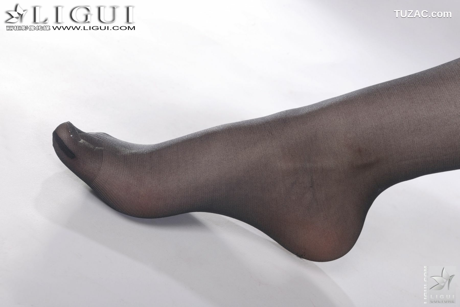 丽柜_Model Vicky《豹纹黑丝的诱惑》 美腿玉足写真图片[60P]