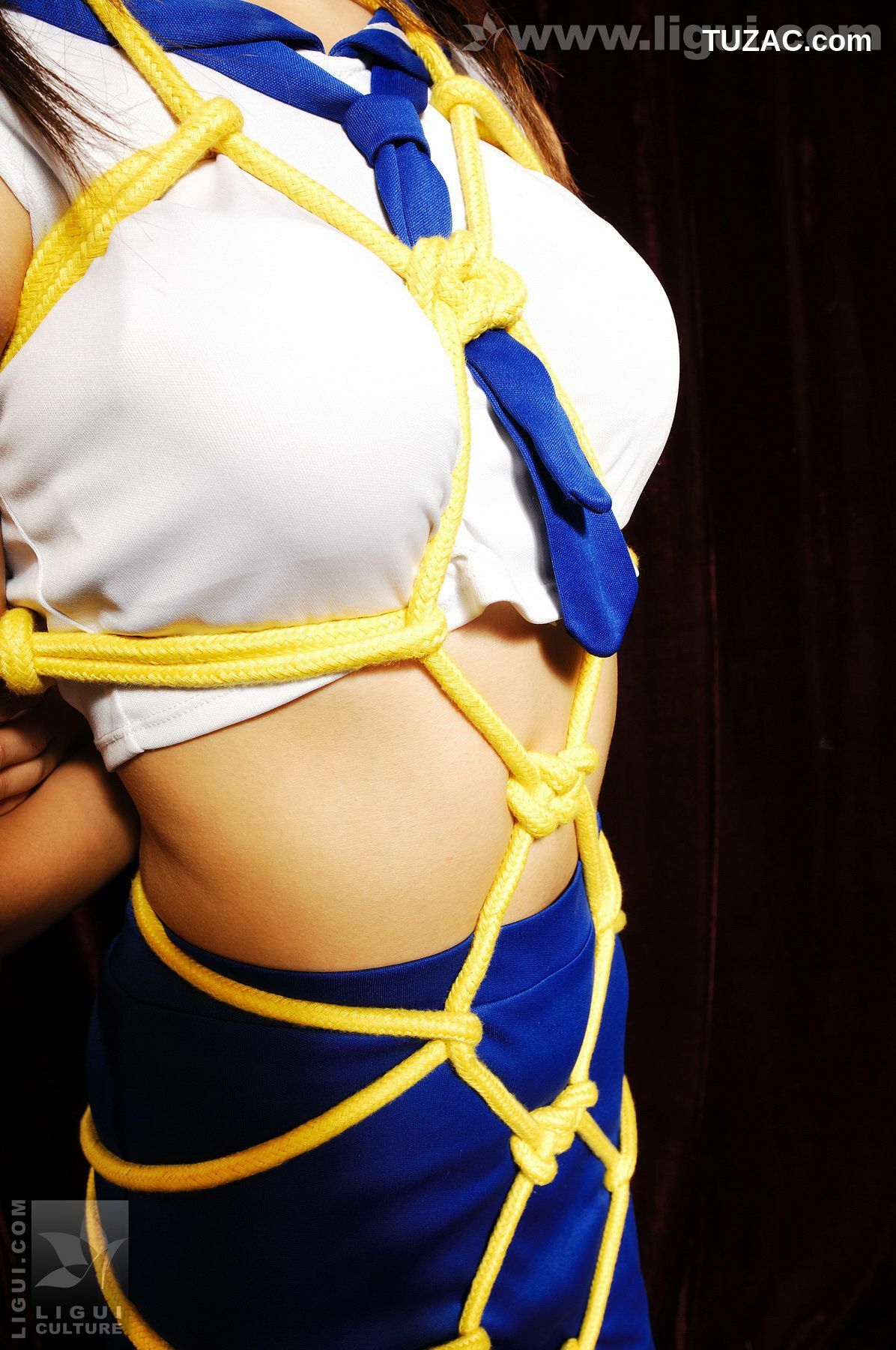 丽柜_Model 伊园《被困网中欲出不能》 丝足写真图片[33P]