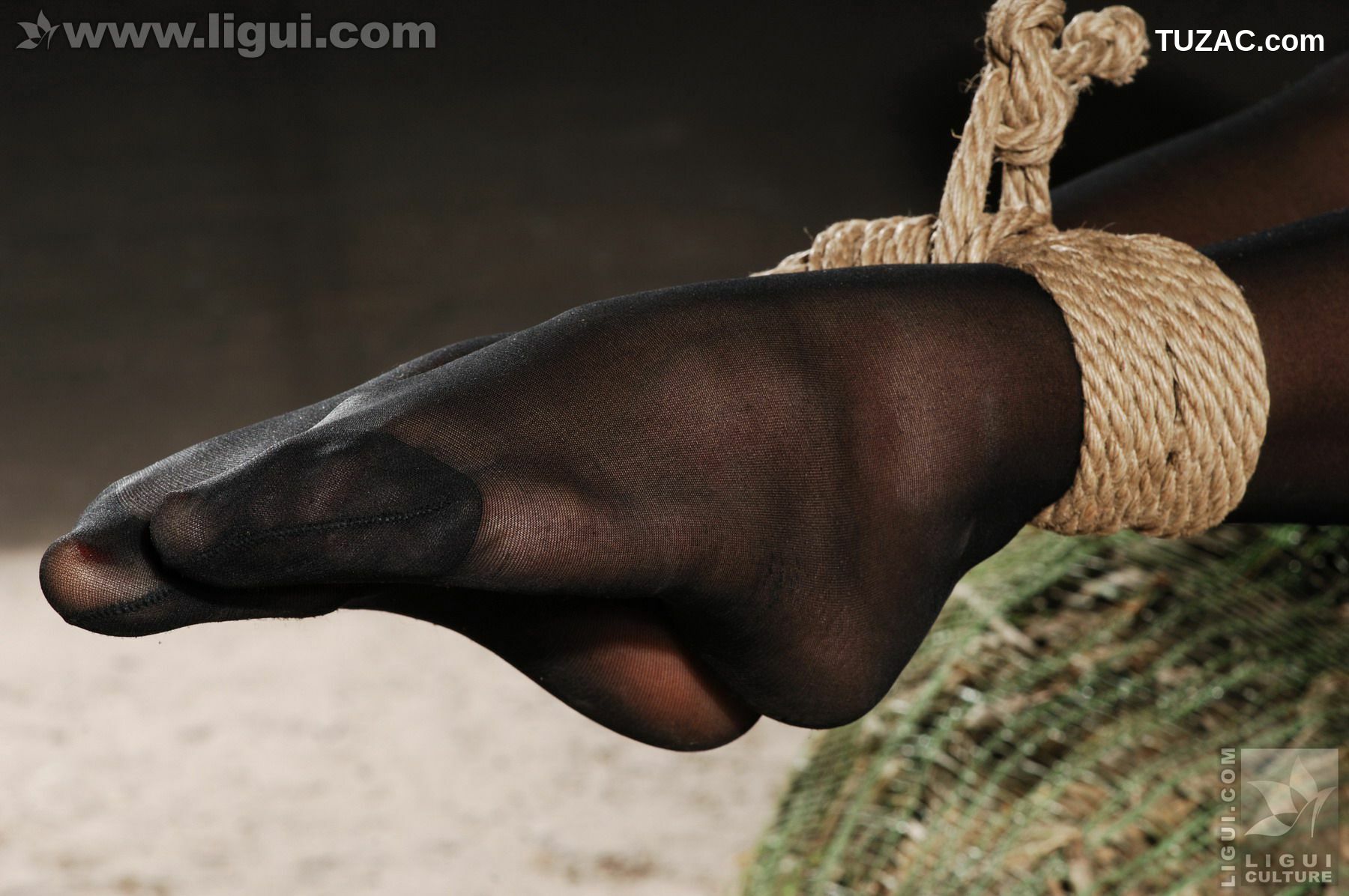 丽柜_Model 伊园《黑丝诱惑捆绑主题》 美腿玉足写真图片[52P]