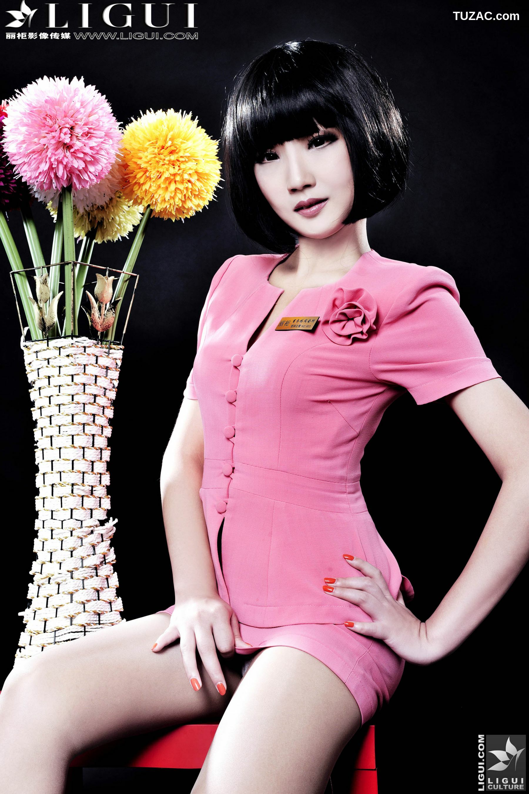 丽柜_Model 司琪《粉色丽人》 美腿玉足写真图片[67P]