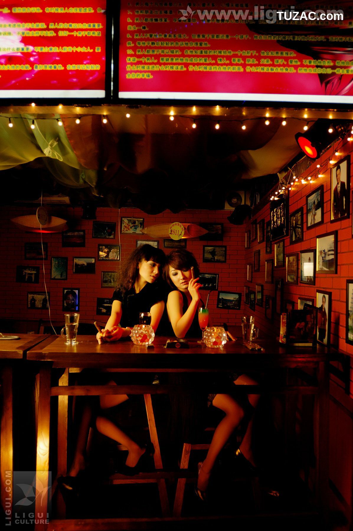 丽柜_Model 咪惠美、kelly《灯红酒绿中的丝袜丽影》 丝足写真图片[63P]
