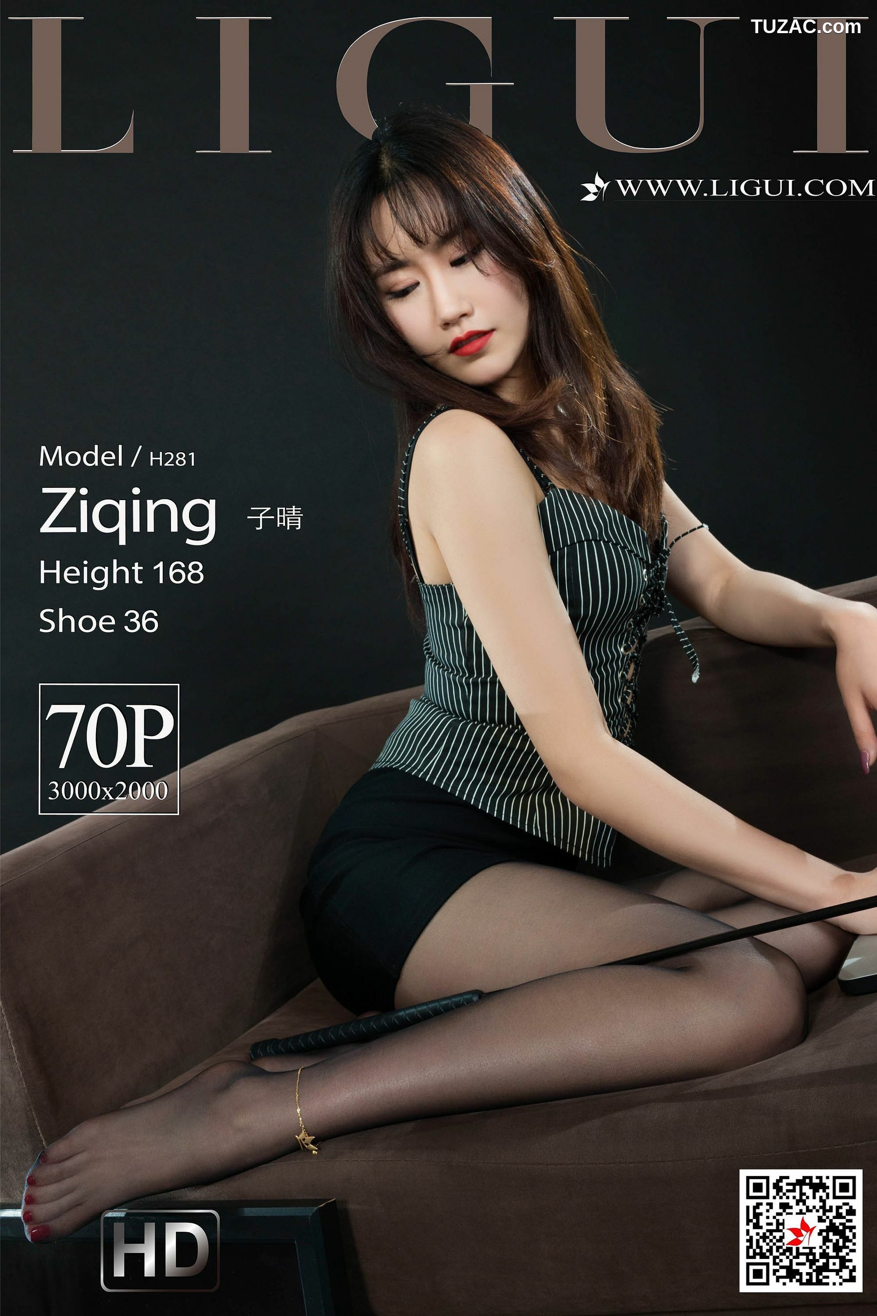 丽柜_Model 子晴《极品黑丝女秘书》 写真集[71P]