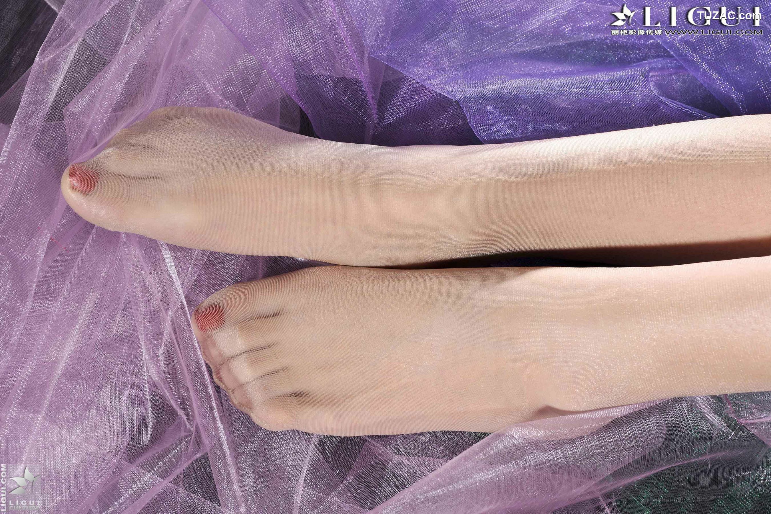 丽柜_Model 安娜《薄纱丝足》 美腿玉足写真图片[43P]