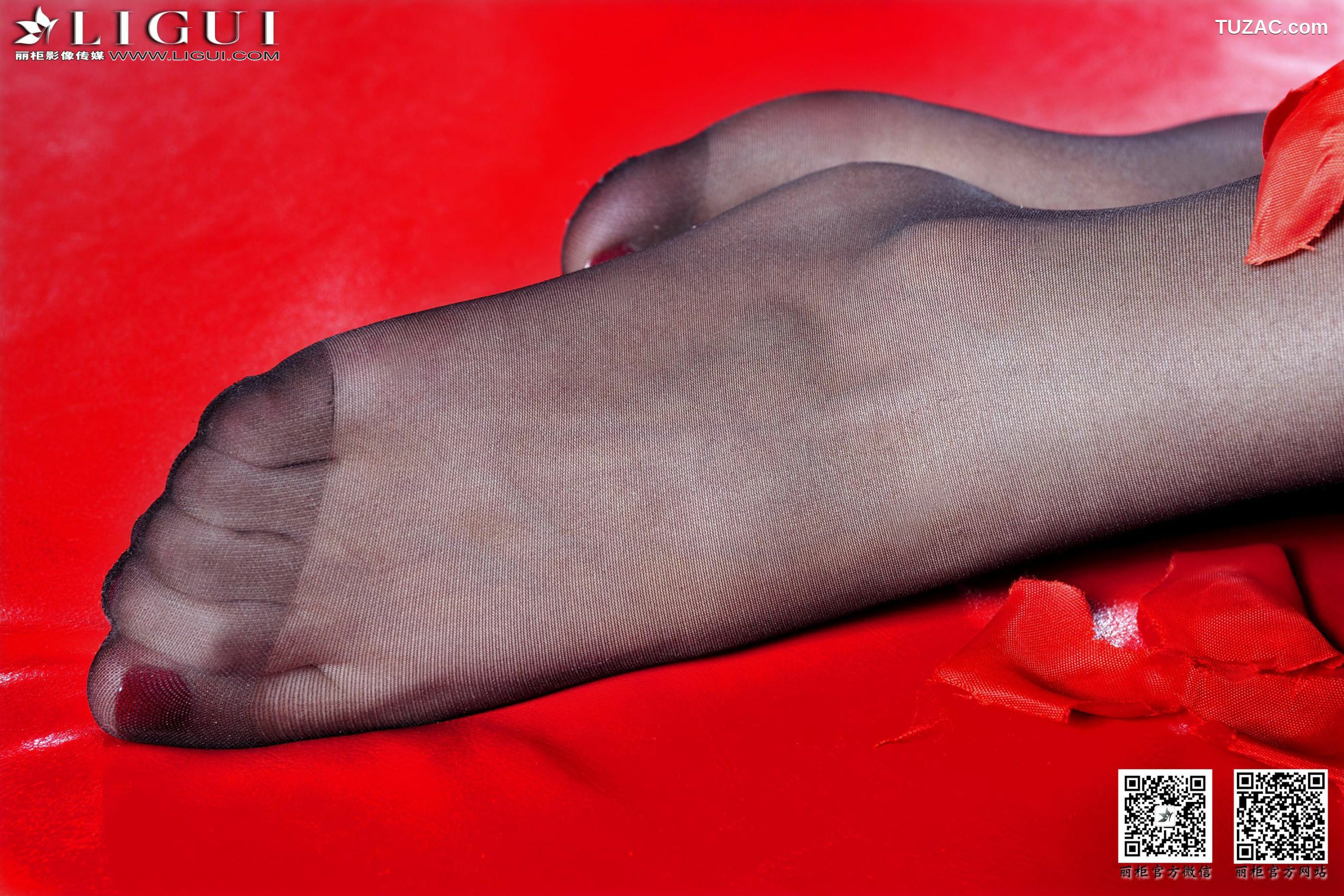 丽柜_Model 安娜《黑丝高跟美足》上下全集 美腿玉足写真图片[59P]