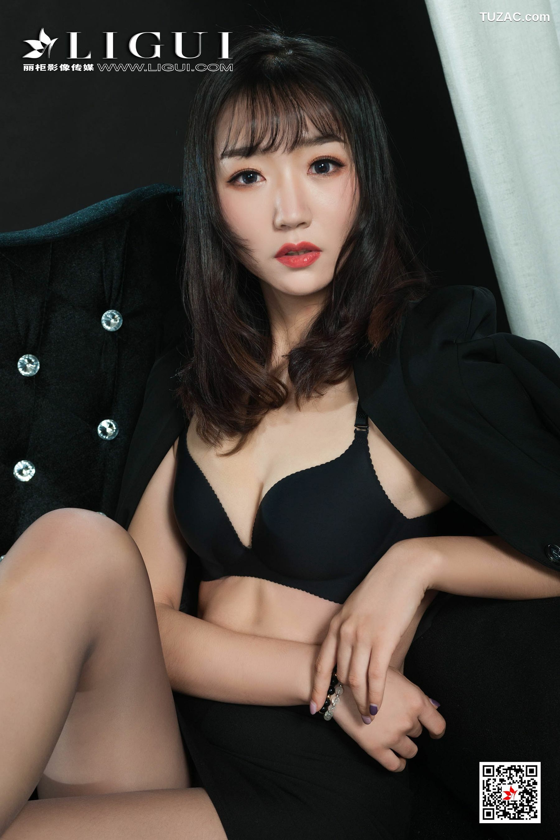 丽柜_Model 小涵《肉丝高跟美腿OL》 网络丽人 写真集[43P]