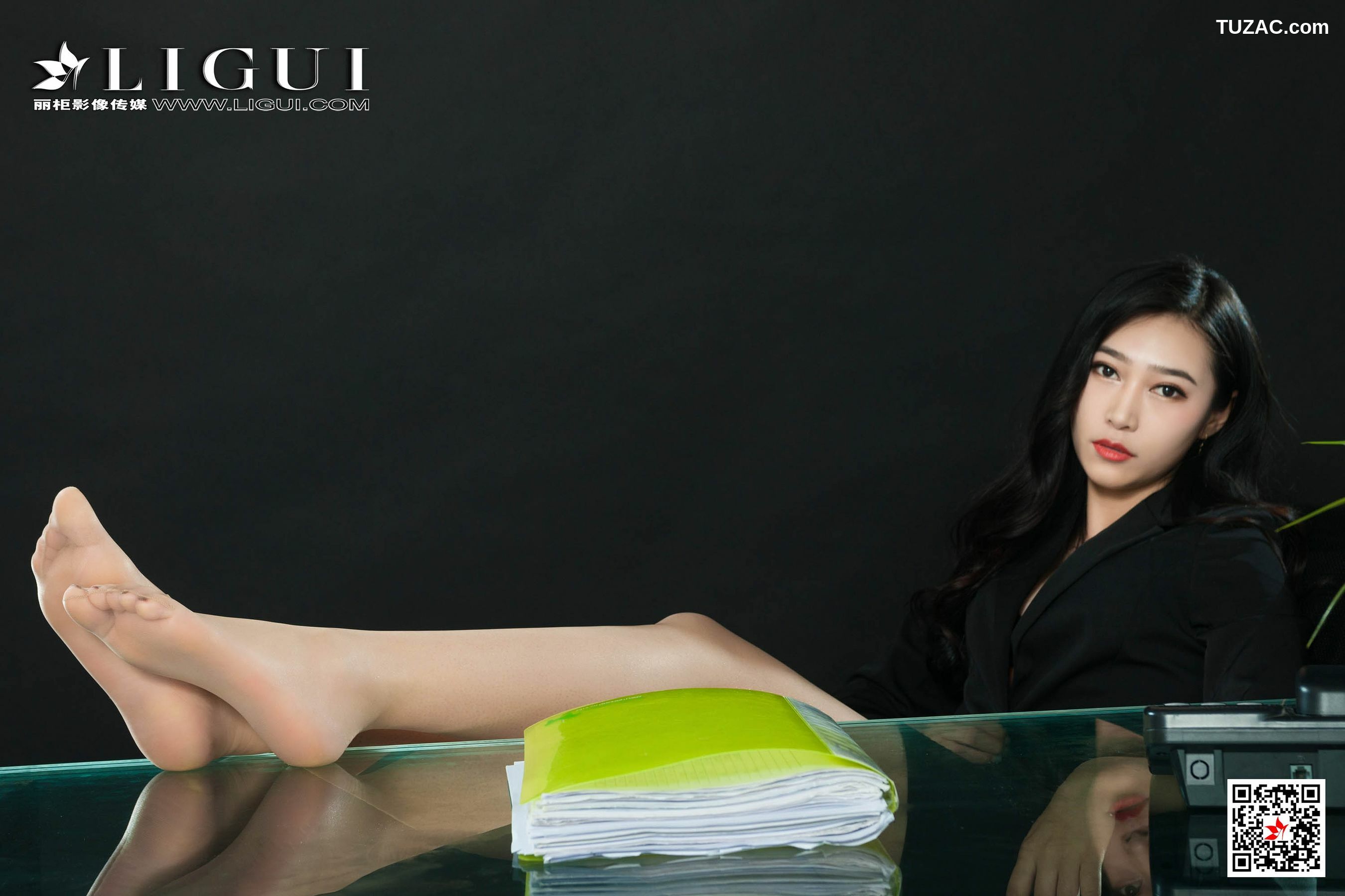 丽柜_Model 小迪《肉丝OL高跟美腿》 网络丽人 写真集[53P]