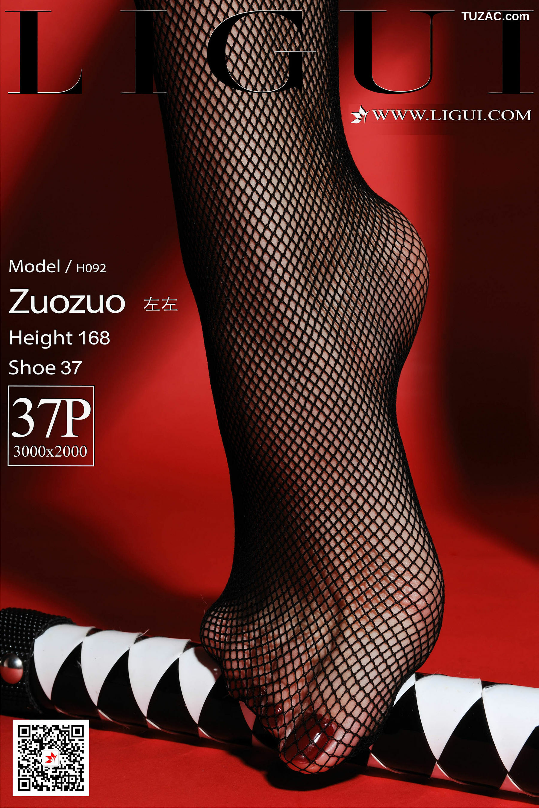 丽柜_Model 左左《黑丝女警皮鞭》 写真集[38P]