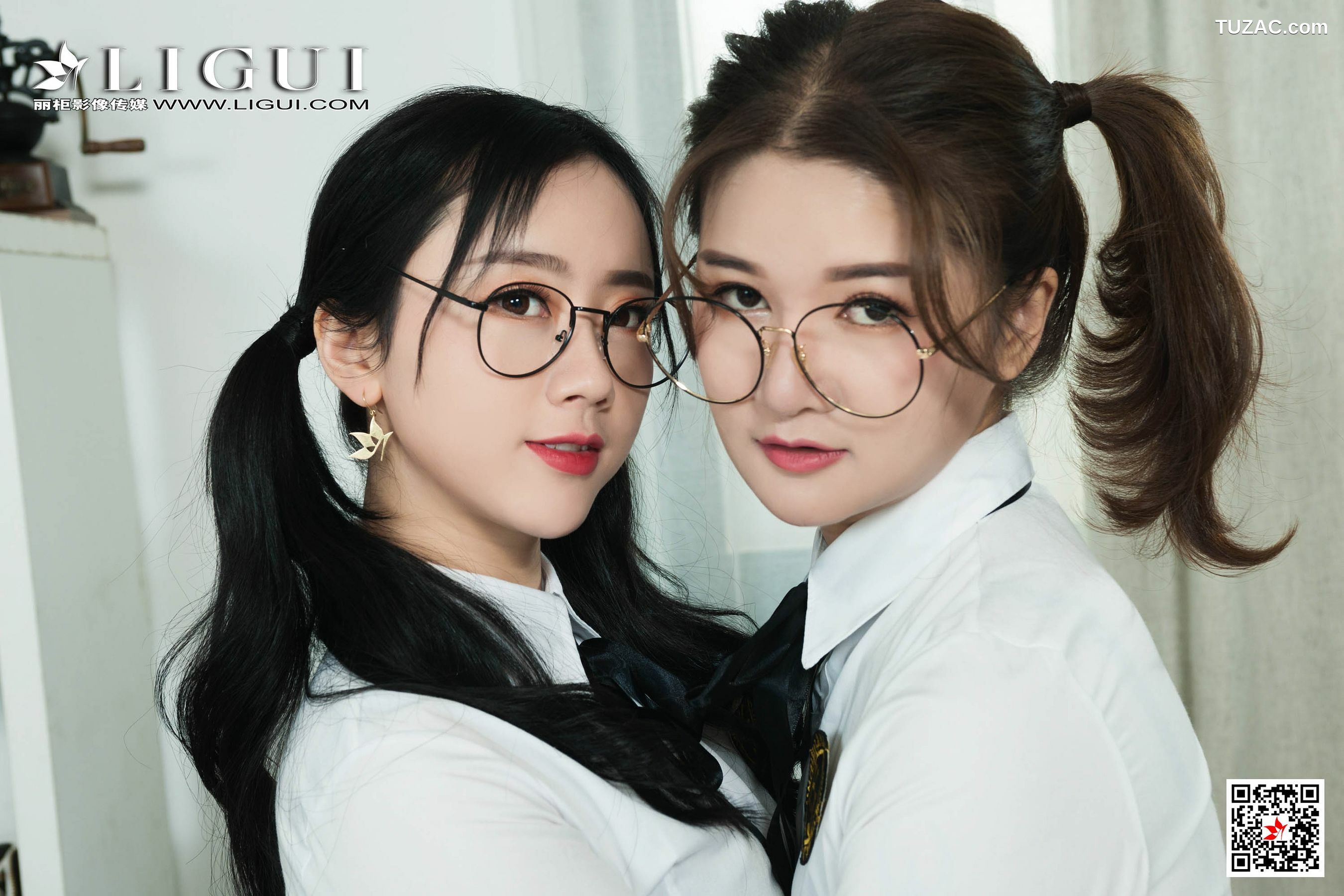 丽柜_Model 然然&amp;amp;文芮《双生学妹丝足诱惑》  写真集[67P]