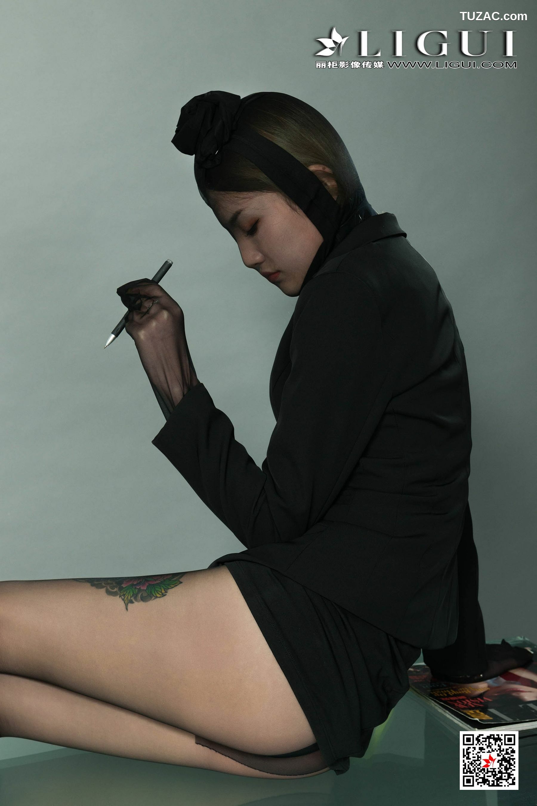 丽柜_Model 甜甜《黑丝袜人体》 写真集[78P]