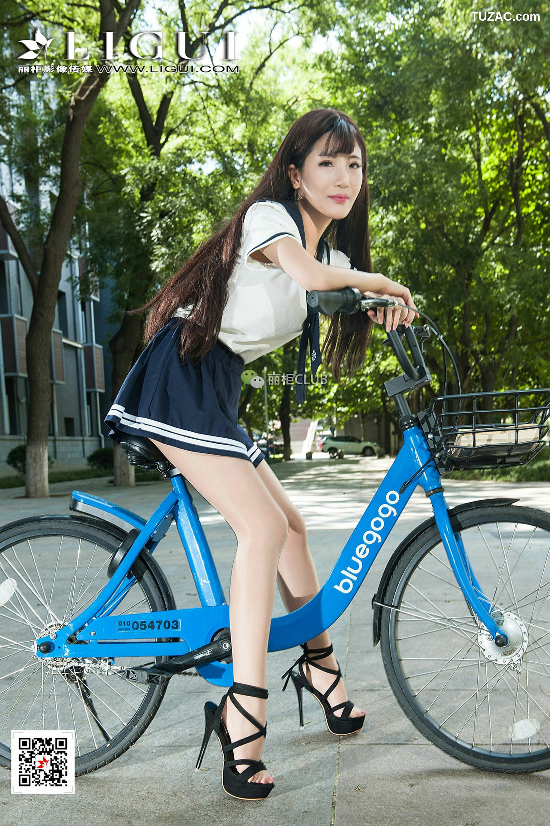 丽柜_Model 筱筱《校园女神丝足美腿》 写真集[49P]