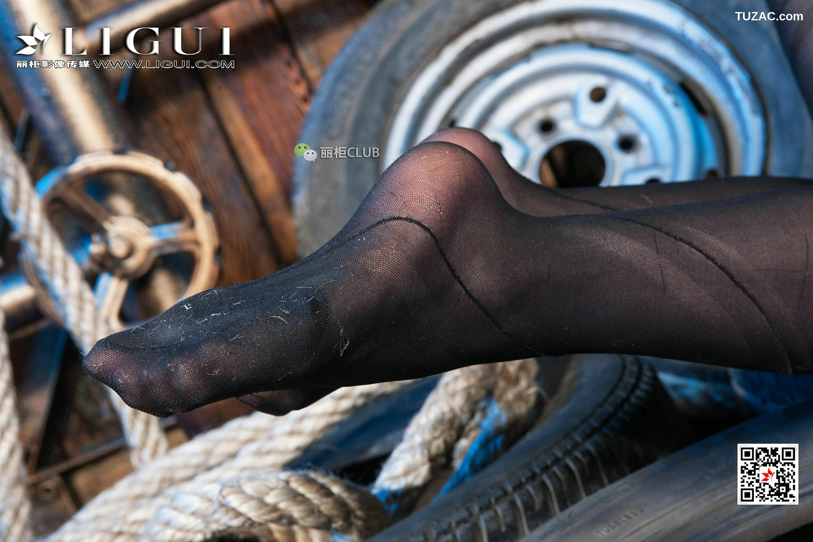 丽柜_Model 袁颖芬《黑丝绳艺》 写真集[106P]