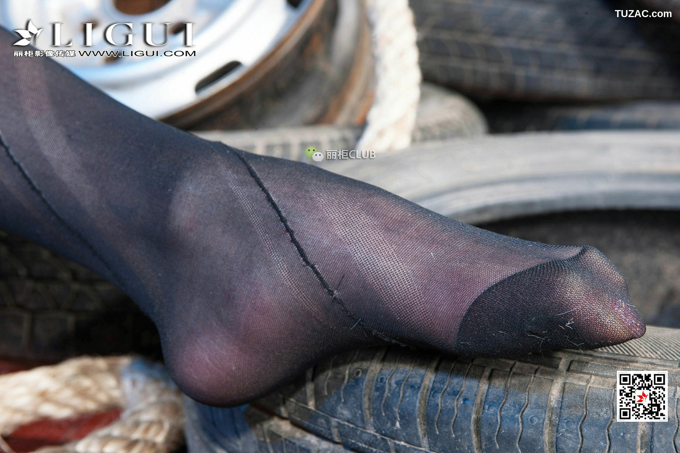 丽柜_Model 袁颖芬《黑丝绳艺》 写真集[106P]