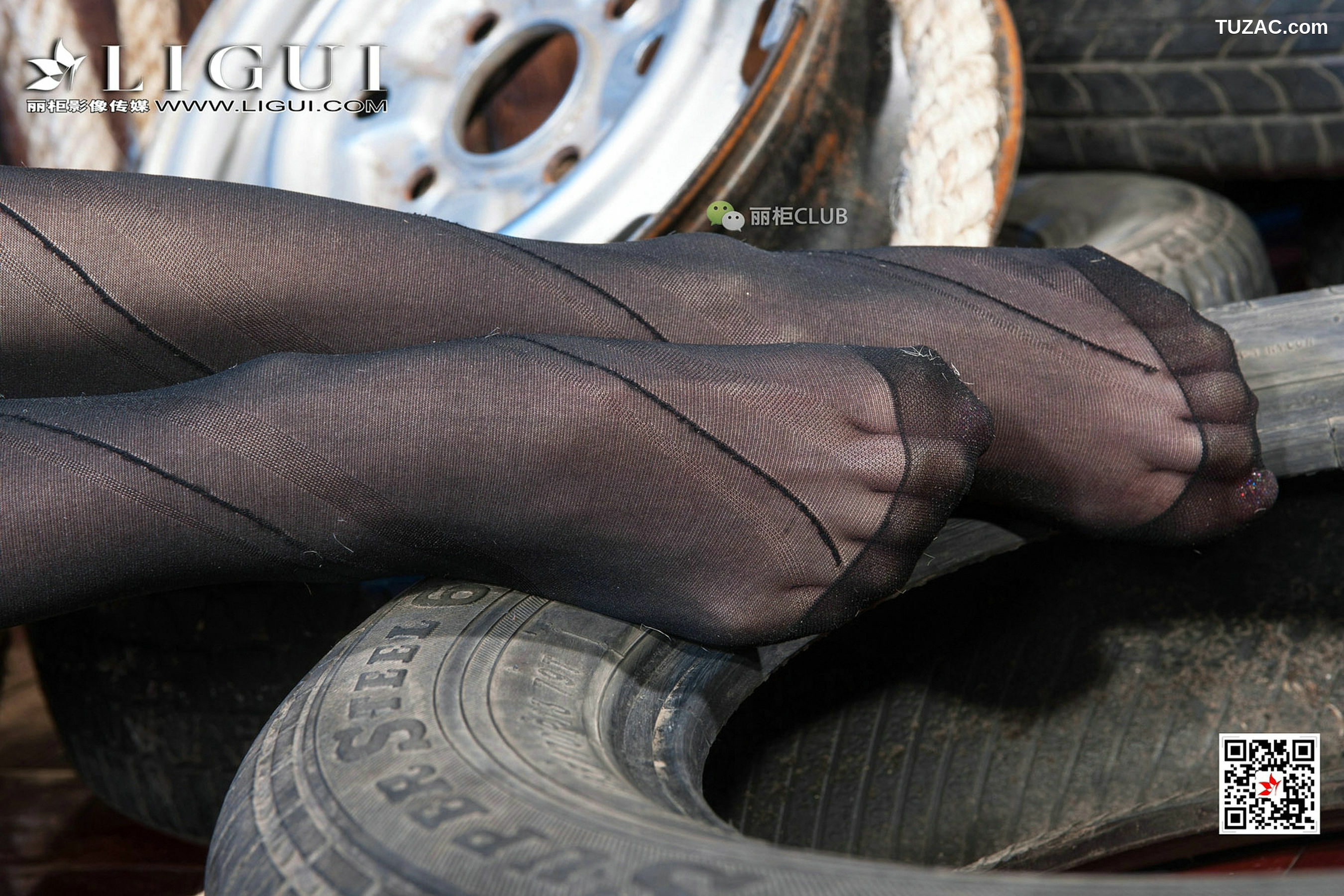 丽柜_Model 袁颖芬《黑丝绳艺》 写真集[106P]