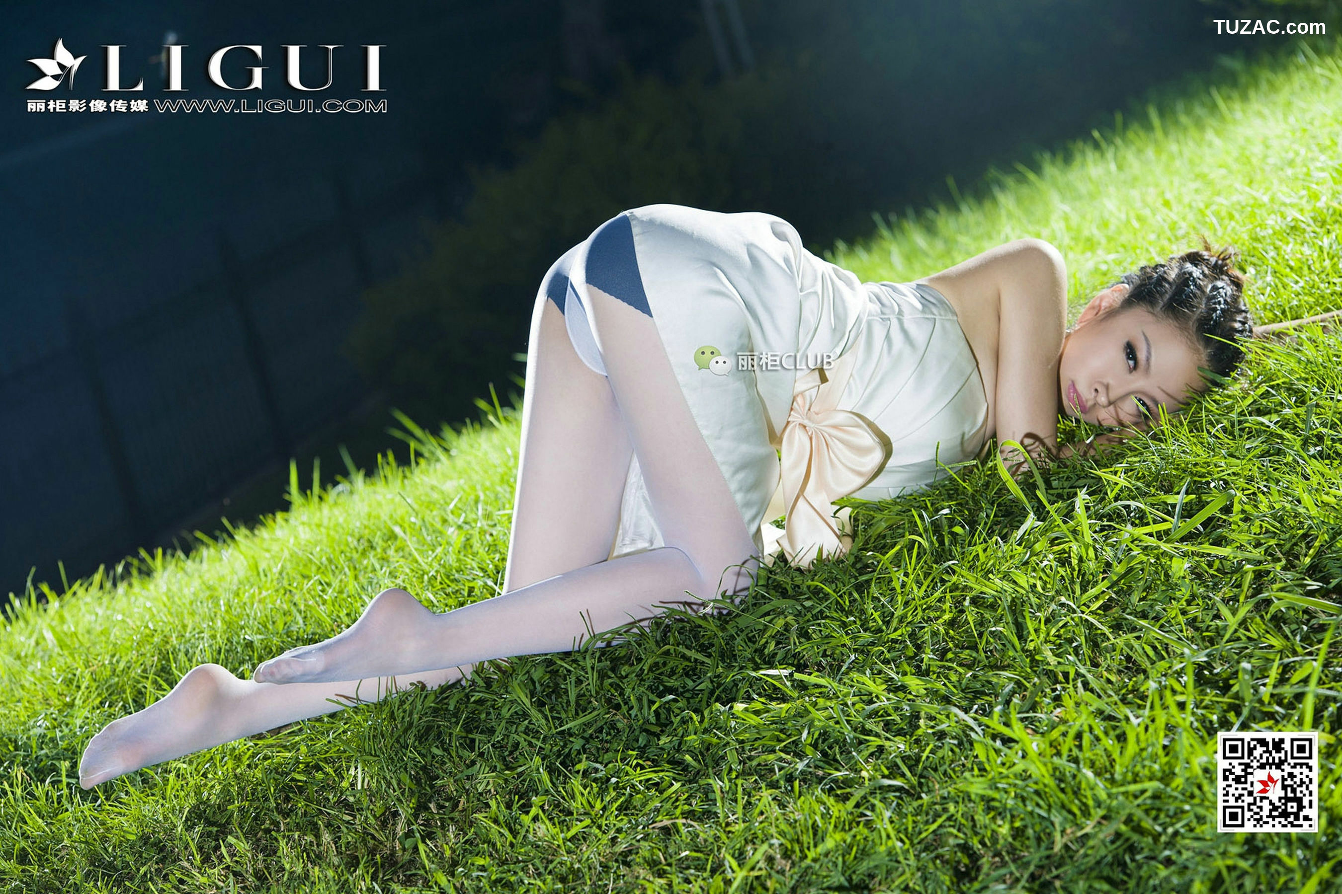 丽柜_Model 雪儿《夜空白丝》 写真集[82P]