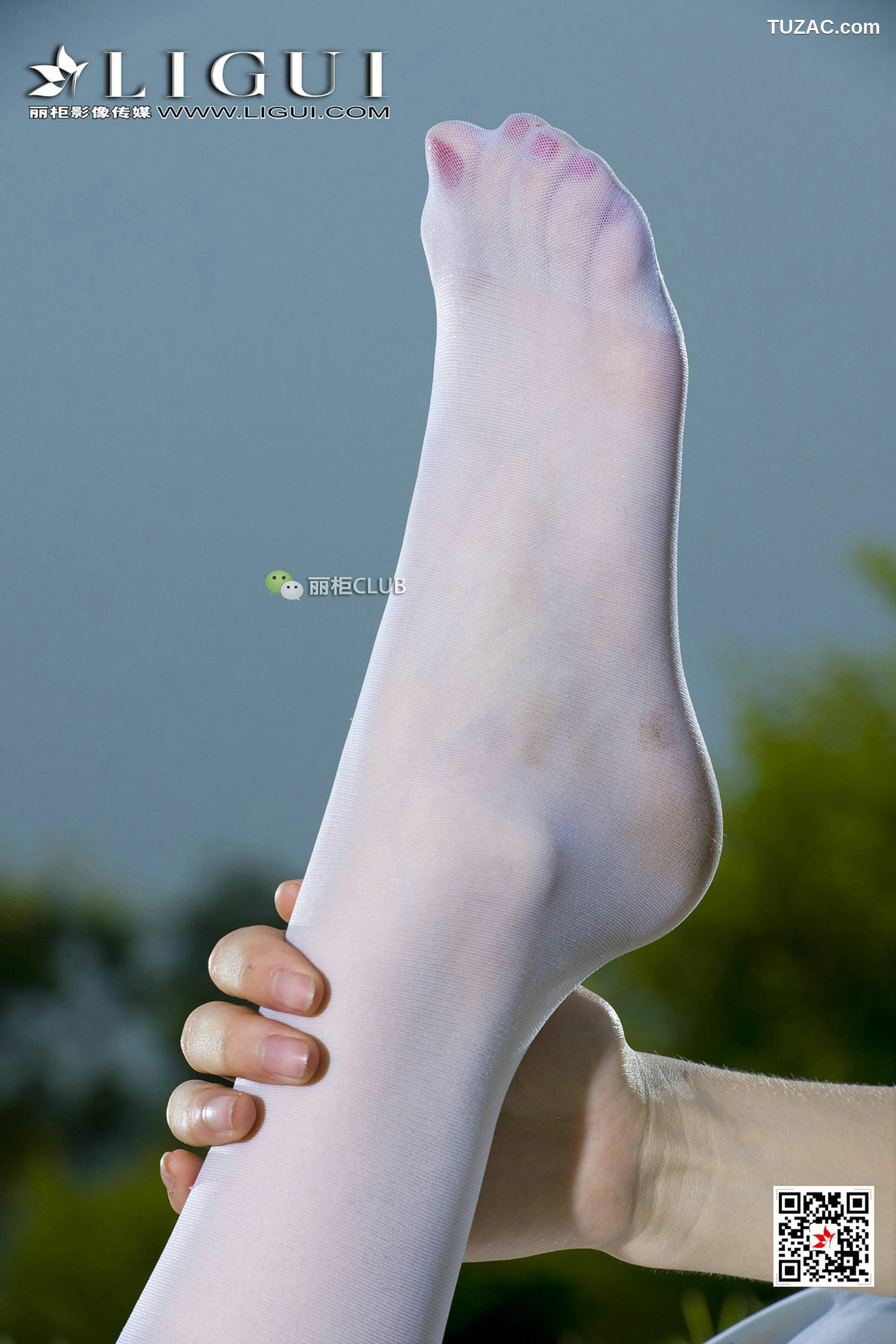 丽柜_Model 雪儿《夜空白丝》 写真集[82P]