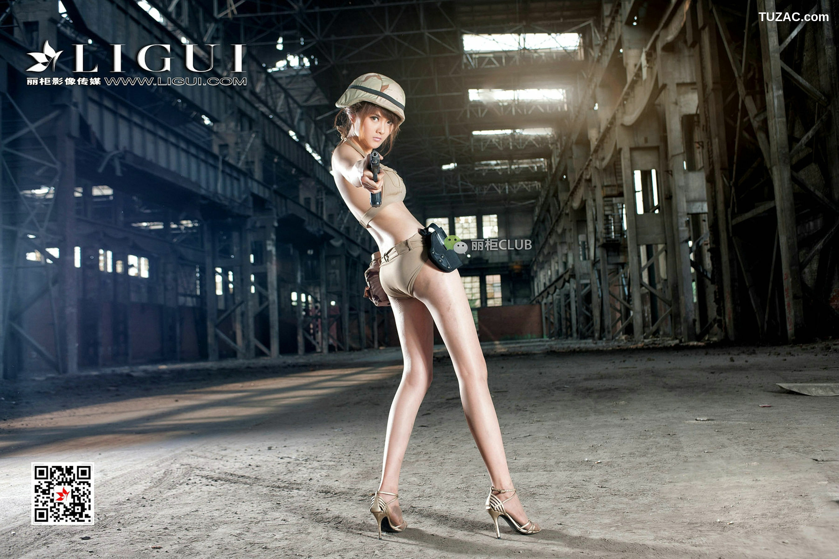 丽柜_Model 黄芬《女兵美腿丝足》 写真集[60P]