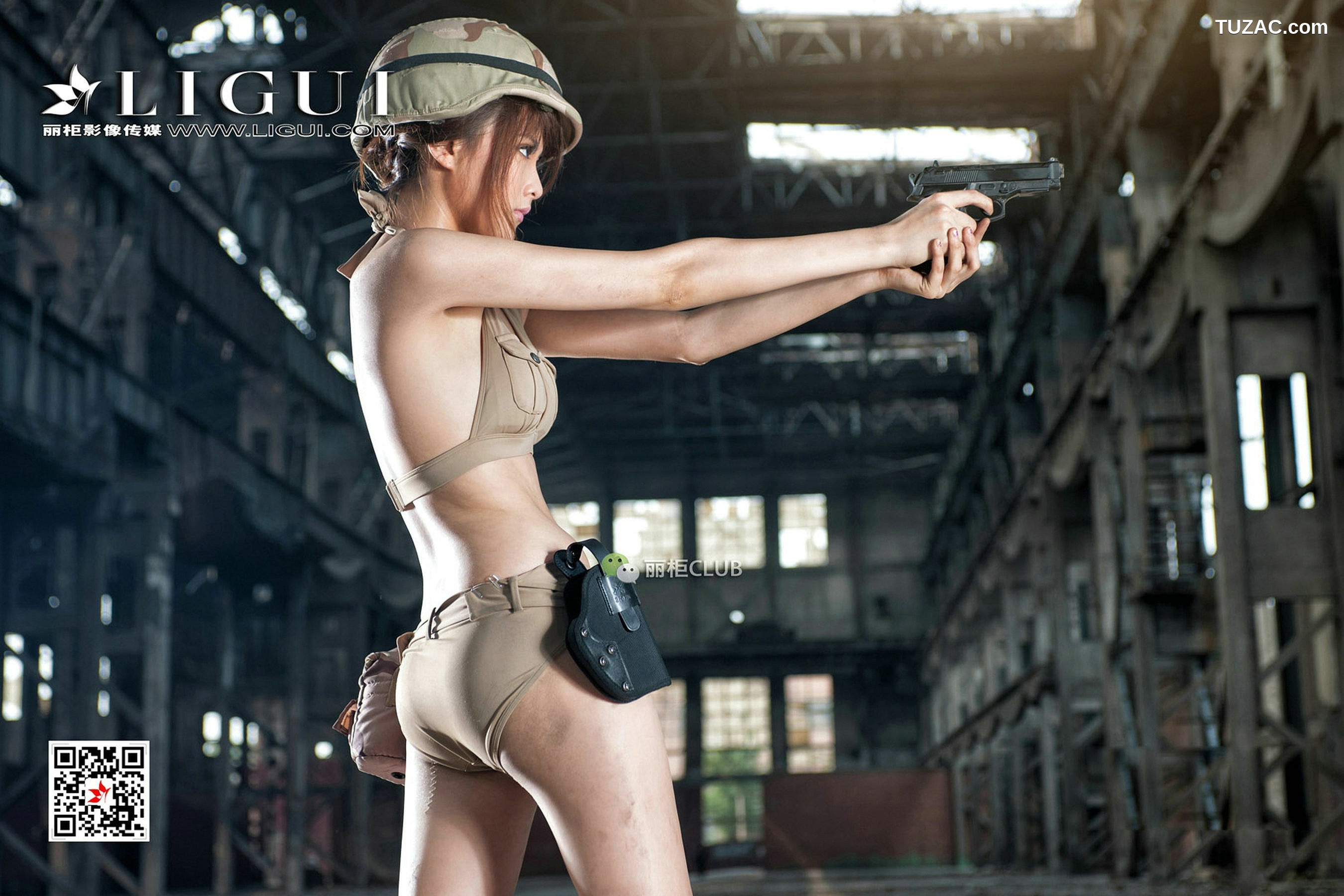 丽柜_Model 黄芬《女兵美腿丝足》 写真集[60P]