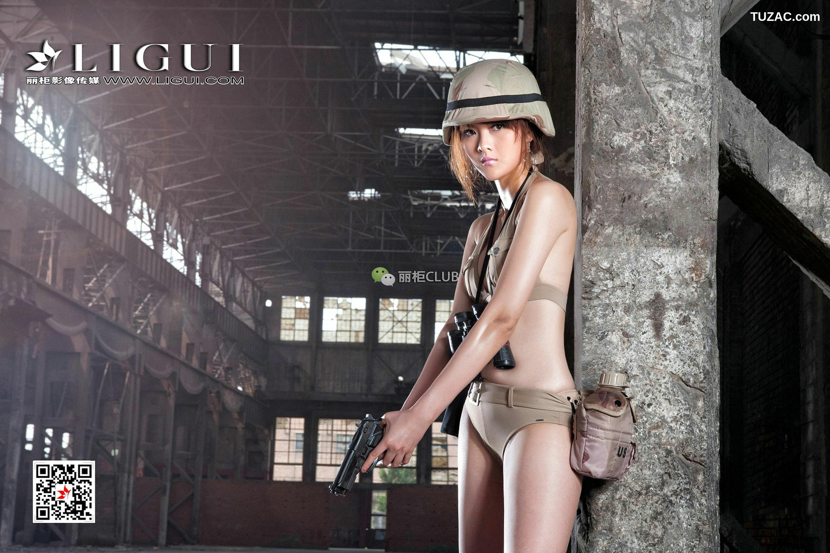 丽柜_Model 黄芬《女兵美腿丝足》 写真集[60P]