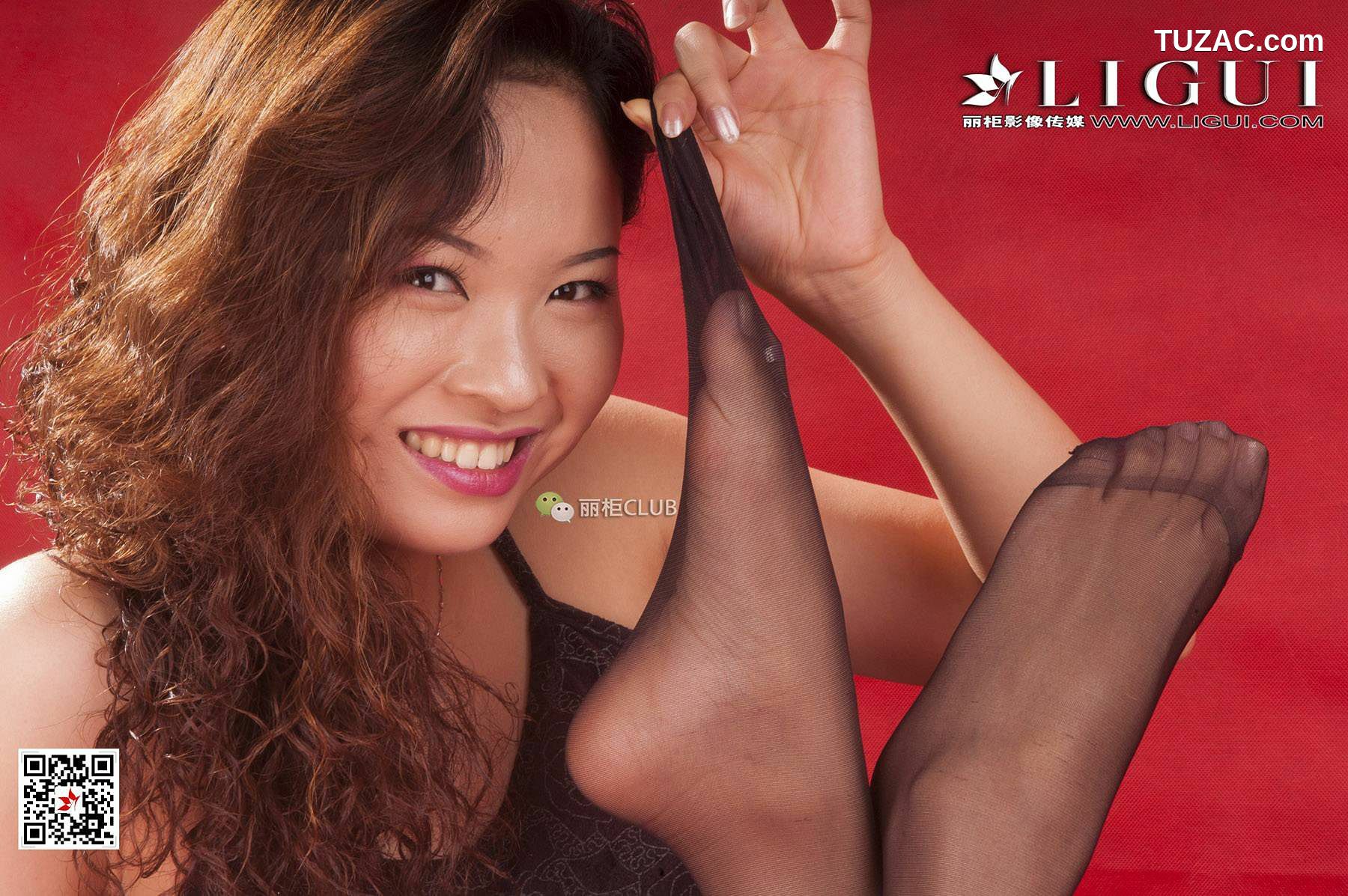 丽柜_丁丁《黑丝美足》 网络丽人 写真集[52P]