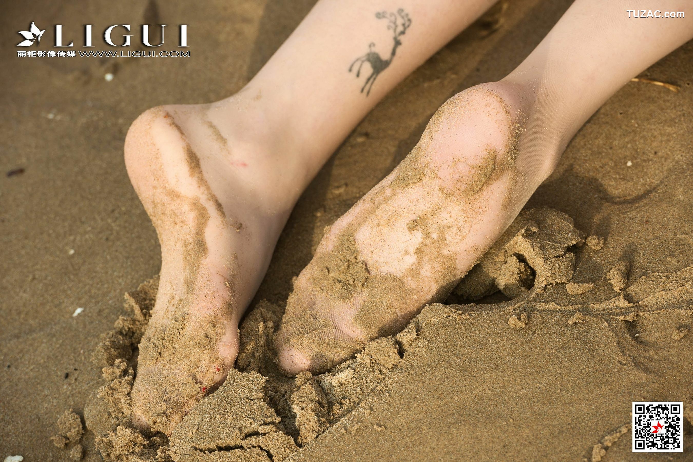 丽柜_兔子&amp;amp;凉儿&amp;amp;甜甜《沙滩丝足》 写真集[48P]