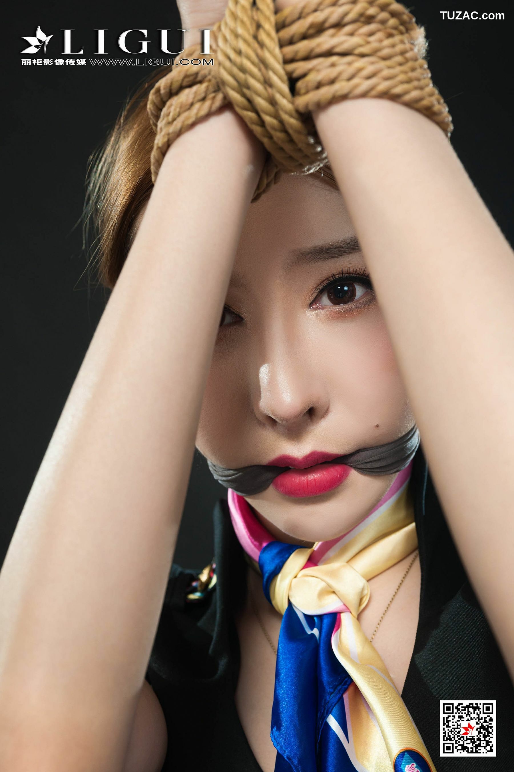 丽柜_兔子《空姐捆绑绳艺》 写真集[81P]