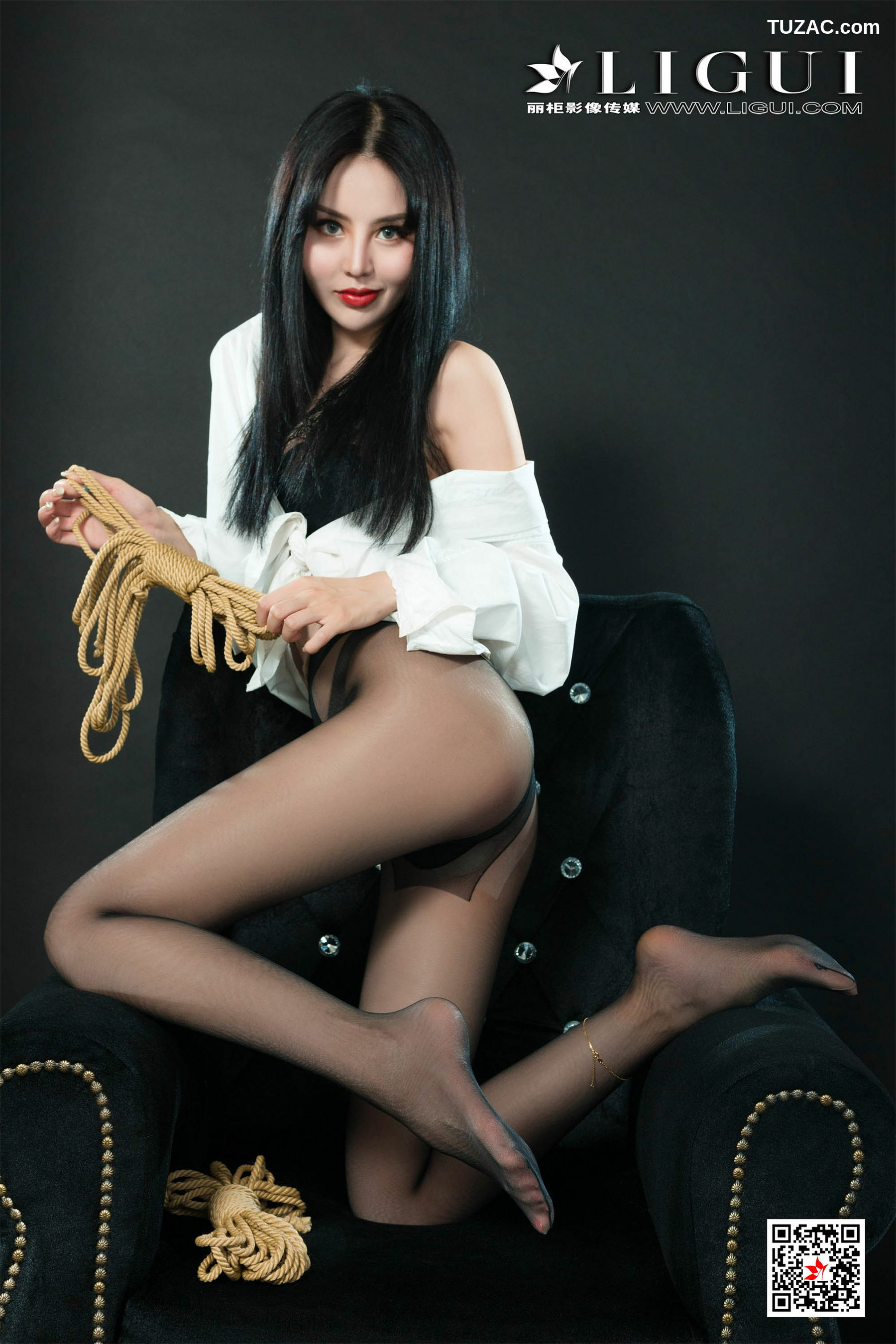丽柜_凉儿《黑丝绳艺人体摄影》 写真集[68P]