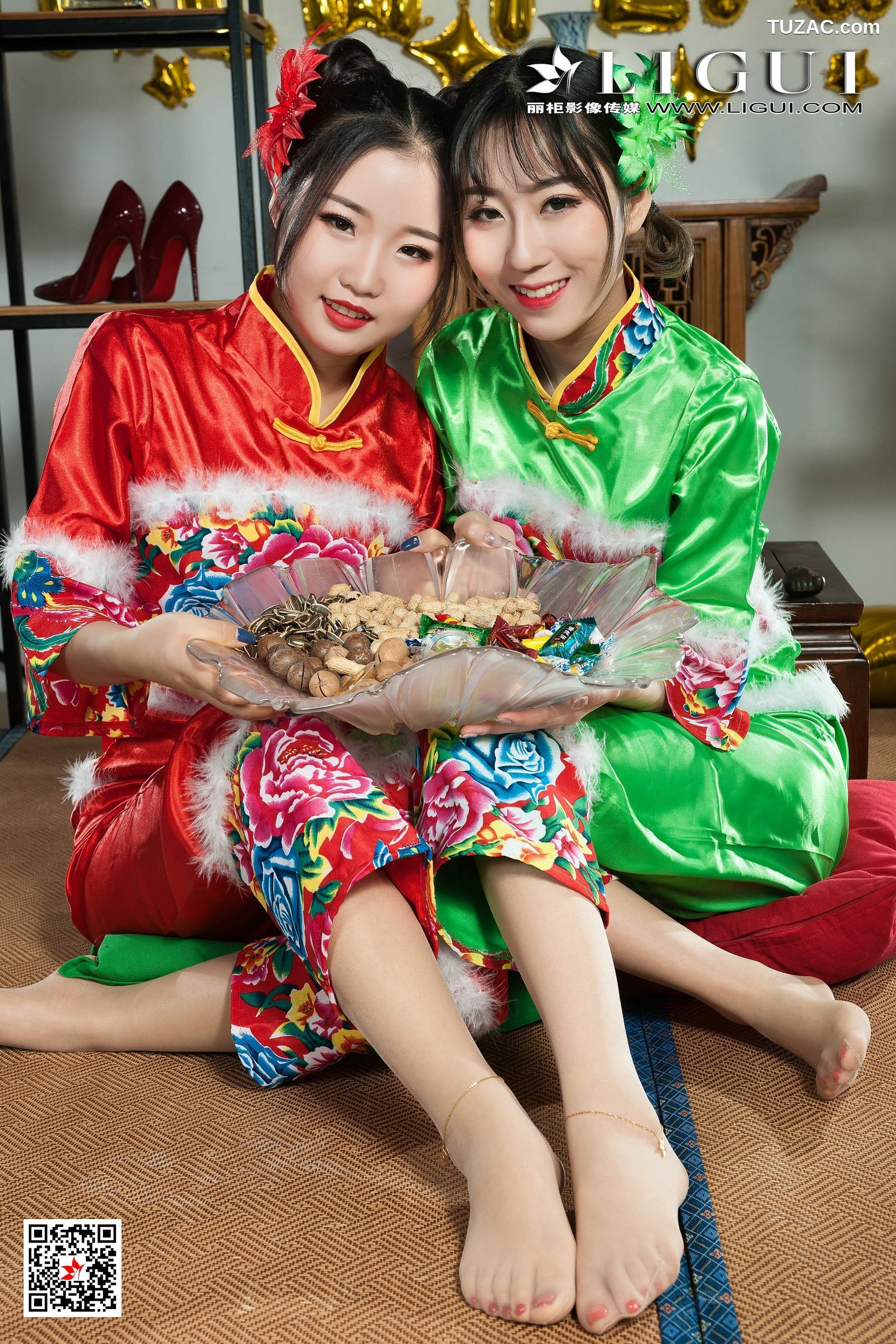 丽柜_媛媛&amp;amp;鱼妹《新春丝足福利》 网络丽人 写真集[78P]