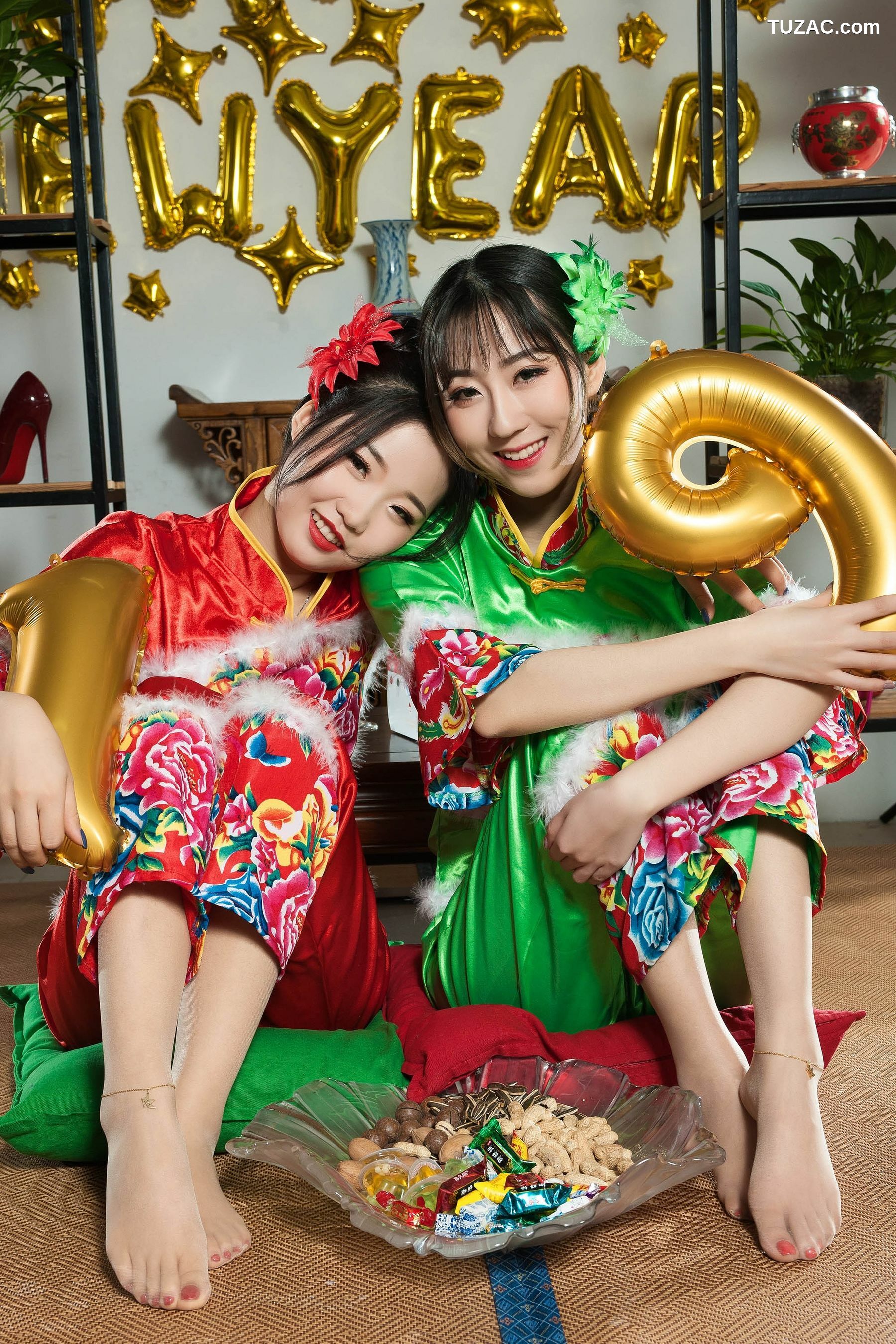 丽柜_媛媛&amp;amp;鱼妹《新春丝足福利》 网络丽人 写真集[78P]