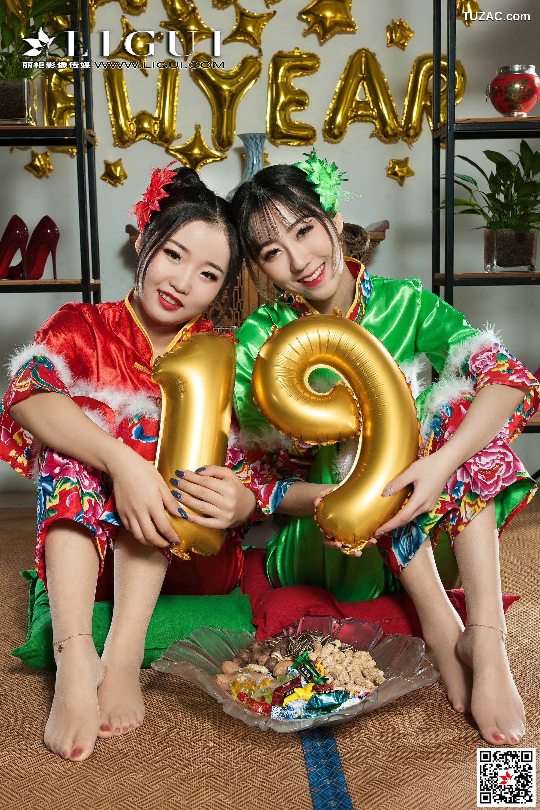 丽柜_媛媛&amp;amp;鱼妹《新春丝足福利》 网络丽人 写真集[78P]
