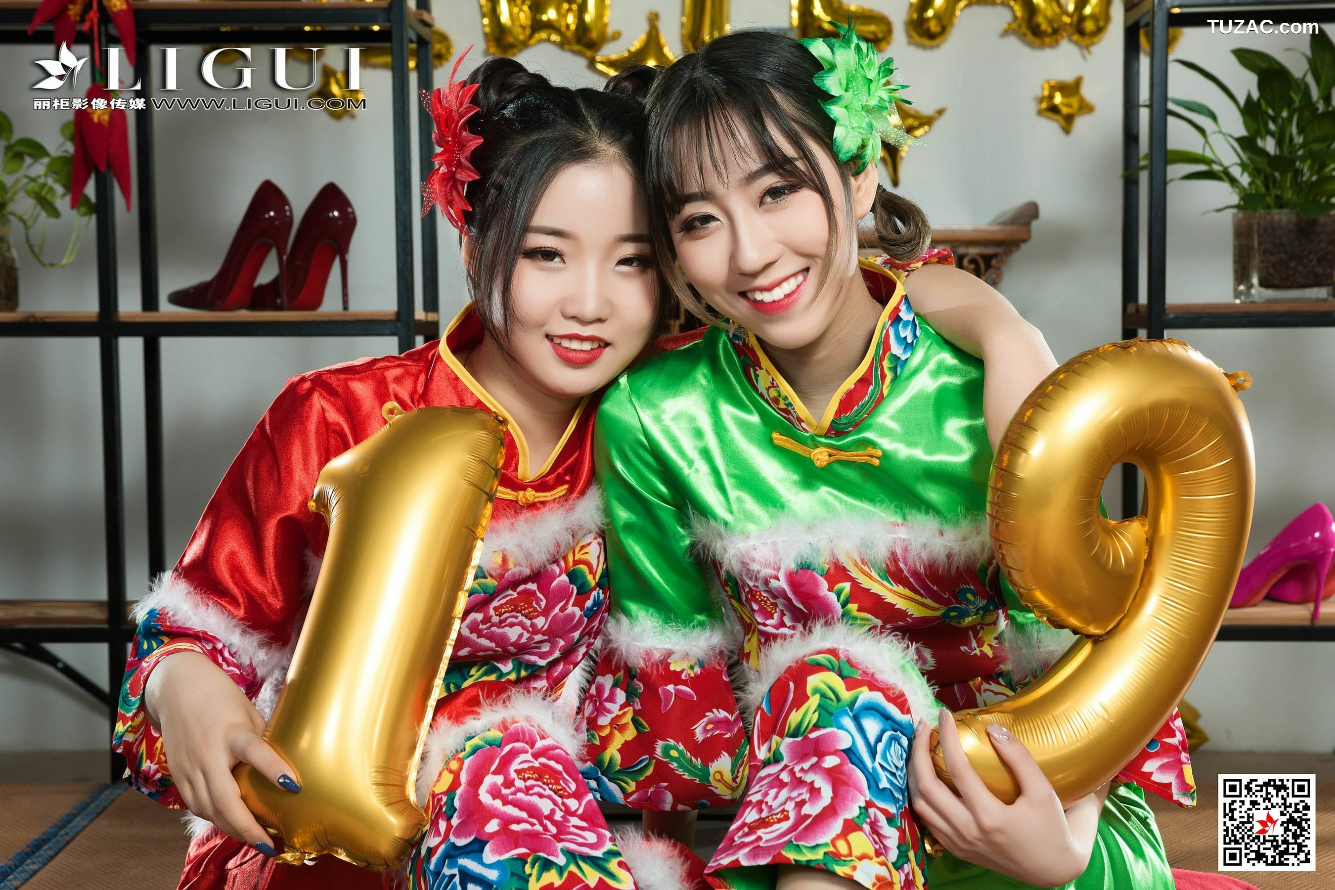 丽柜_媛媛&amp;amp;鱼妹《新春丝足福利》 网络丽人 写真集[78P]