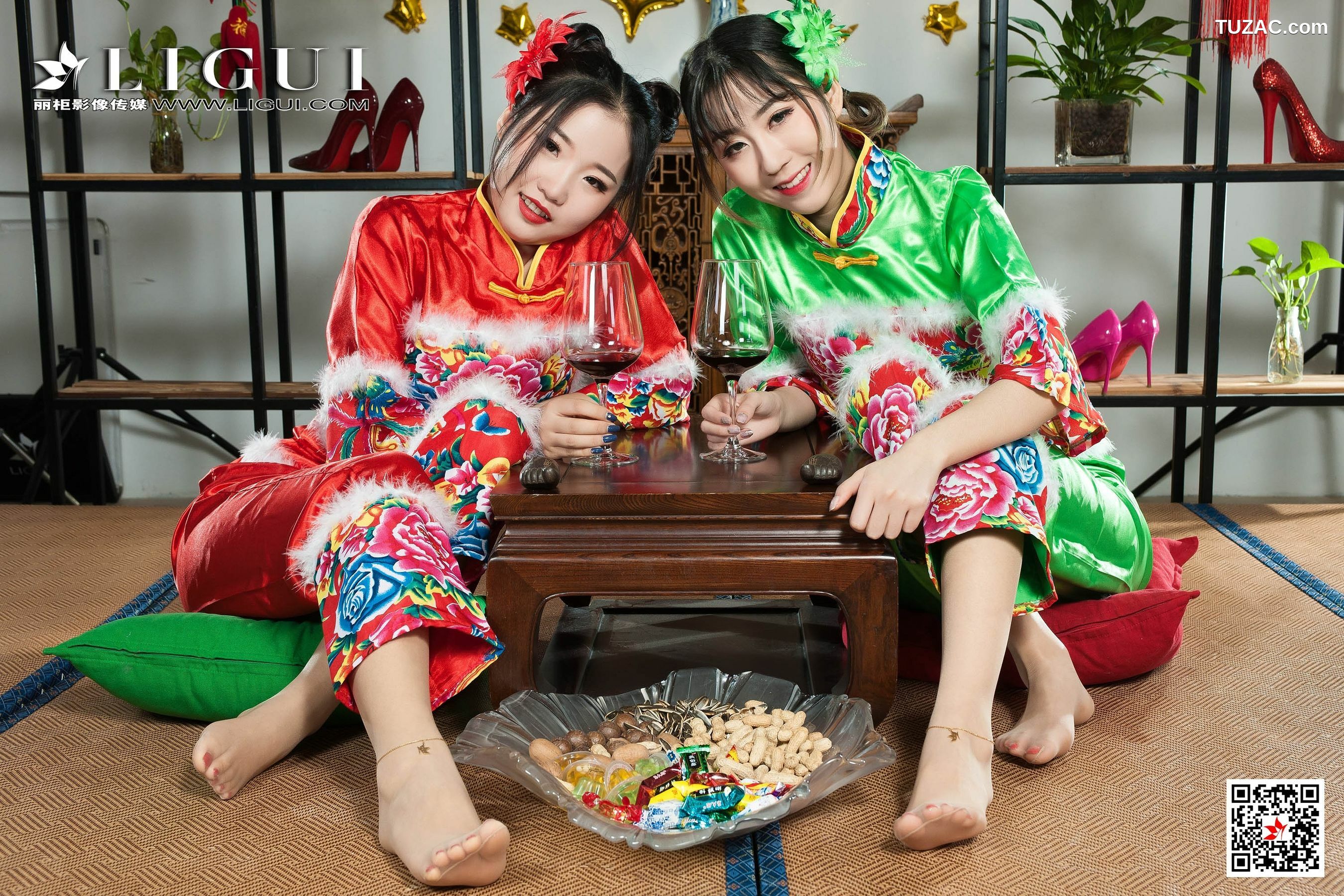 丽柜_媛媛&amp;amp;鱼妹《新春丝足福利》 网络丽人 写真集[78P]