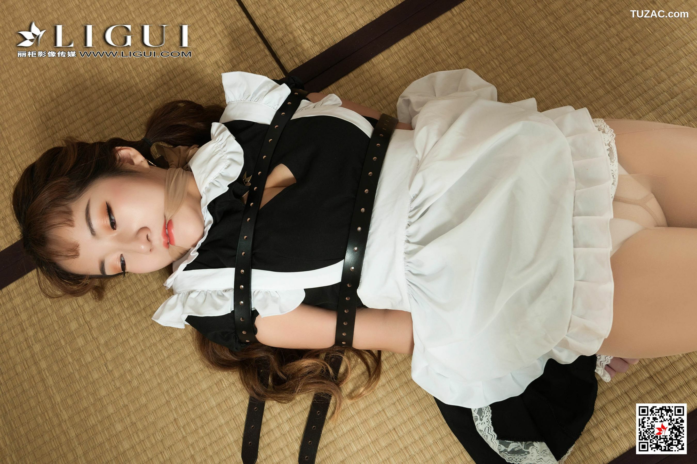 丽柜_汐汐《丝袜女仆捆绑》 写真集[74P]