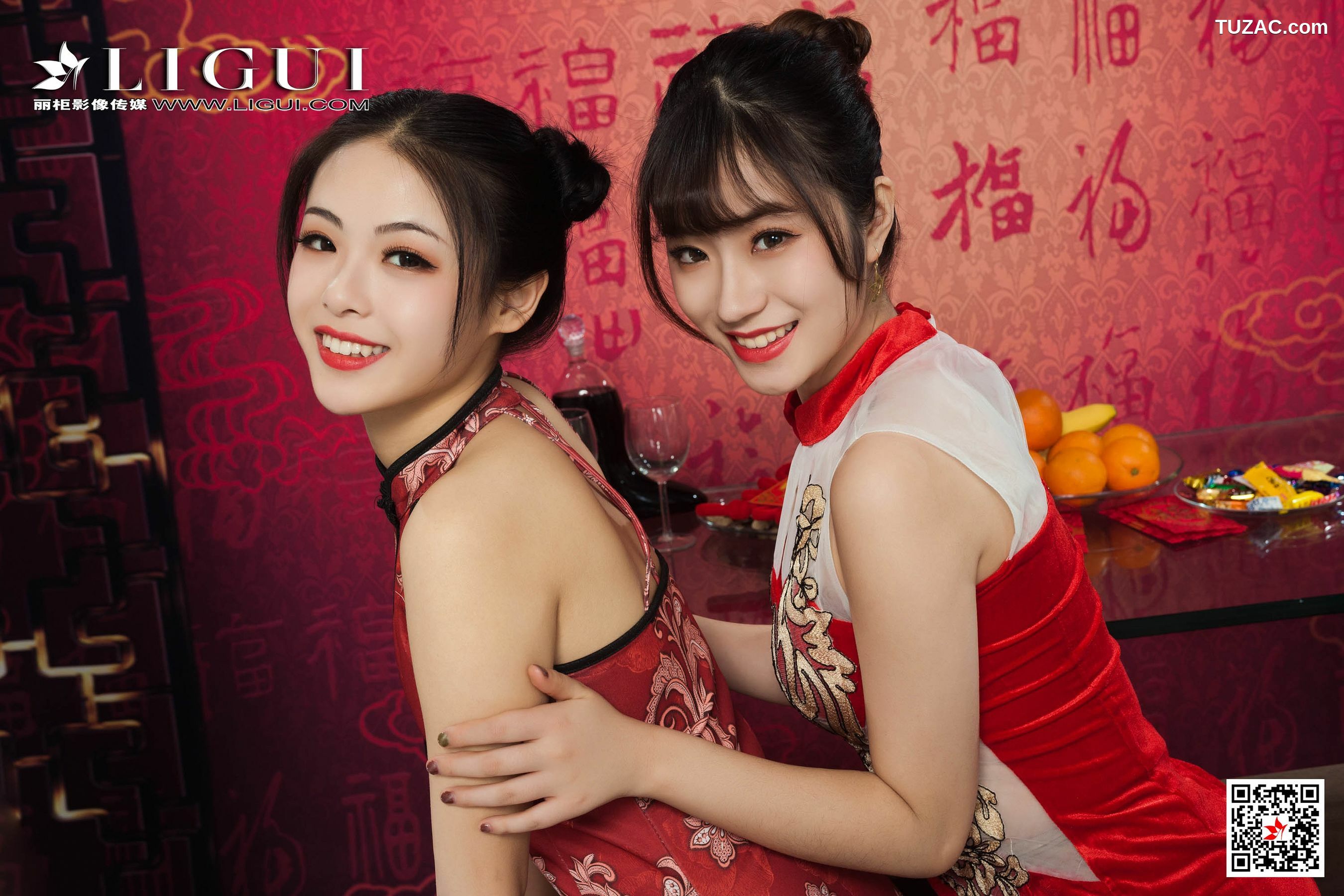 丽柜_潘潘&amp;amp;安娜《旗袍姐妹花庆新年》 写真集[82P]