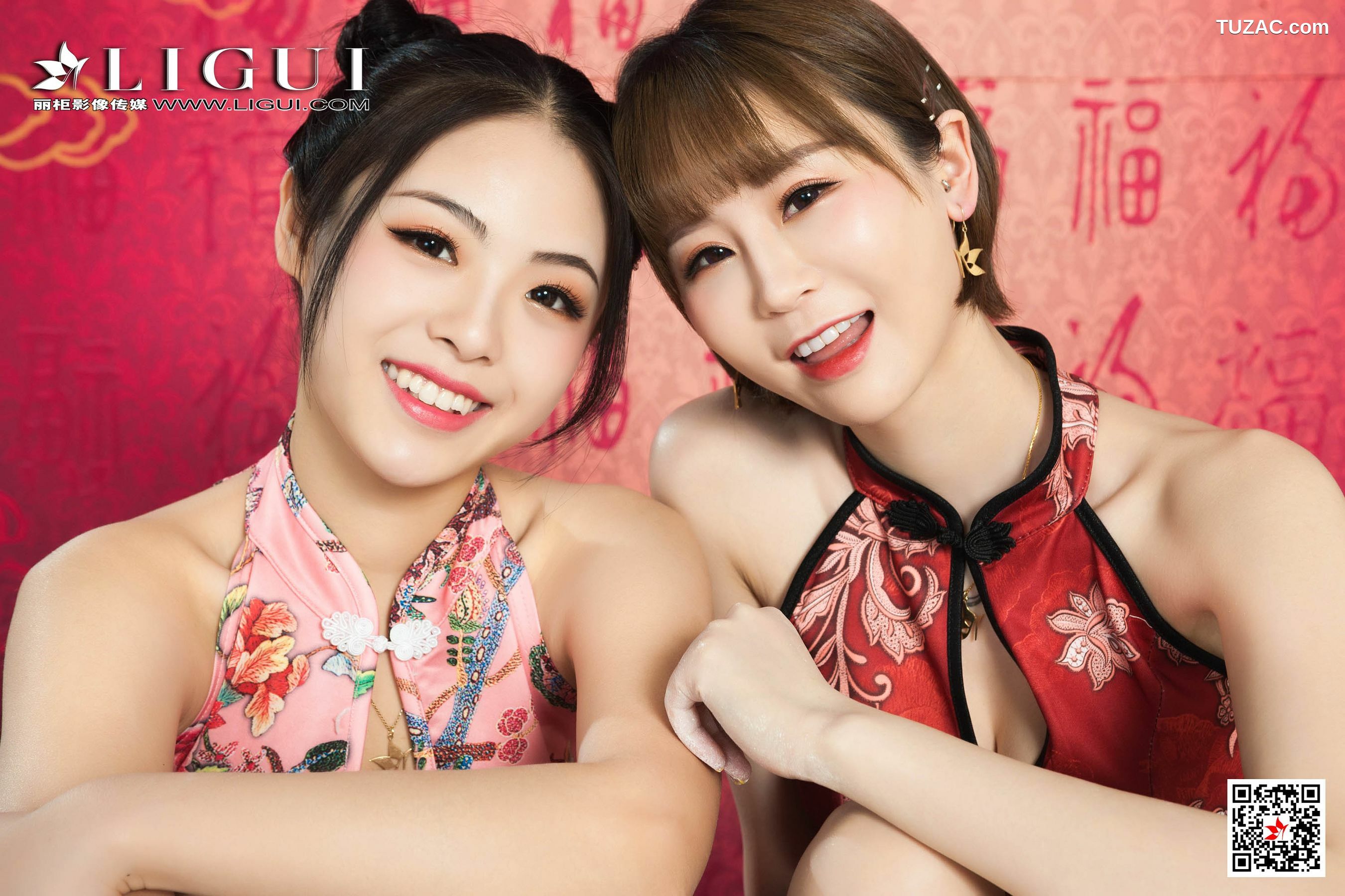 丽柜_潘潘&amp;amp;洋洋《姐妹花汤圆丝足》 写真集[53P]