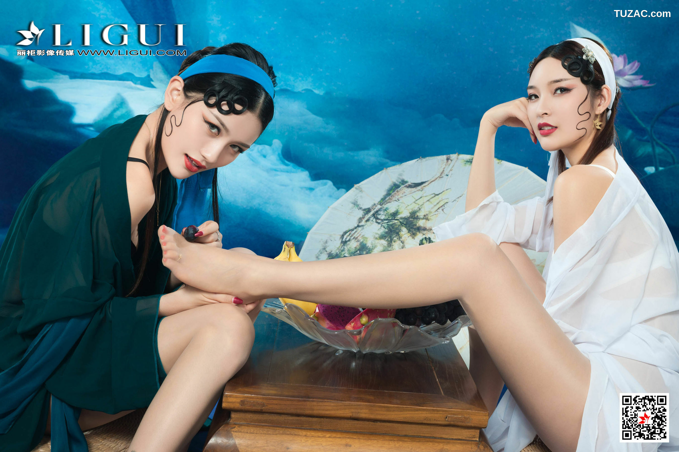 丽柜_甜甜&amp;amp;雪糕《京剧丝袜姐妹花》 写真集[76P]