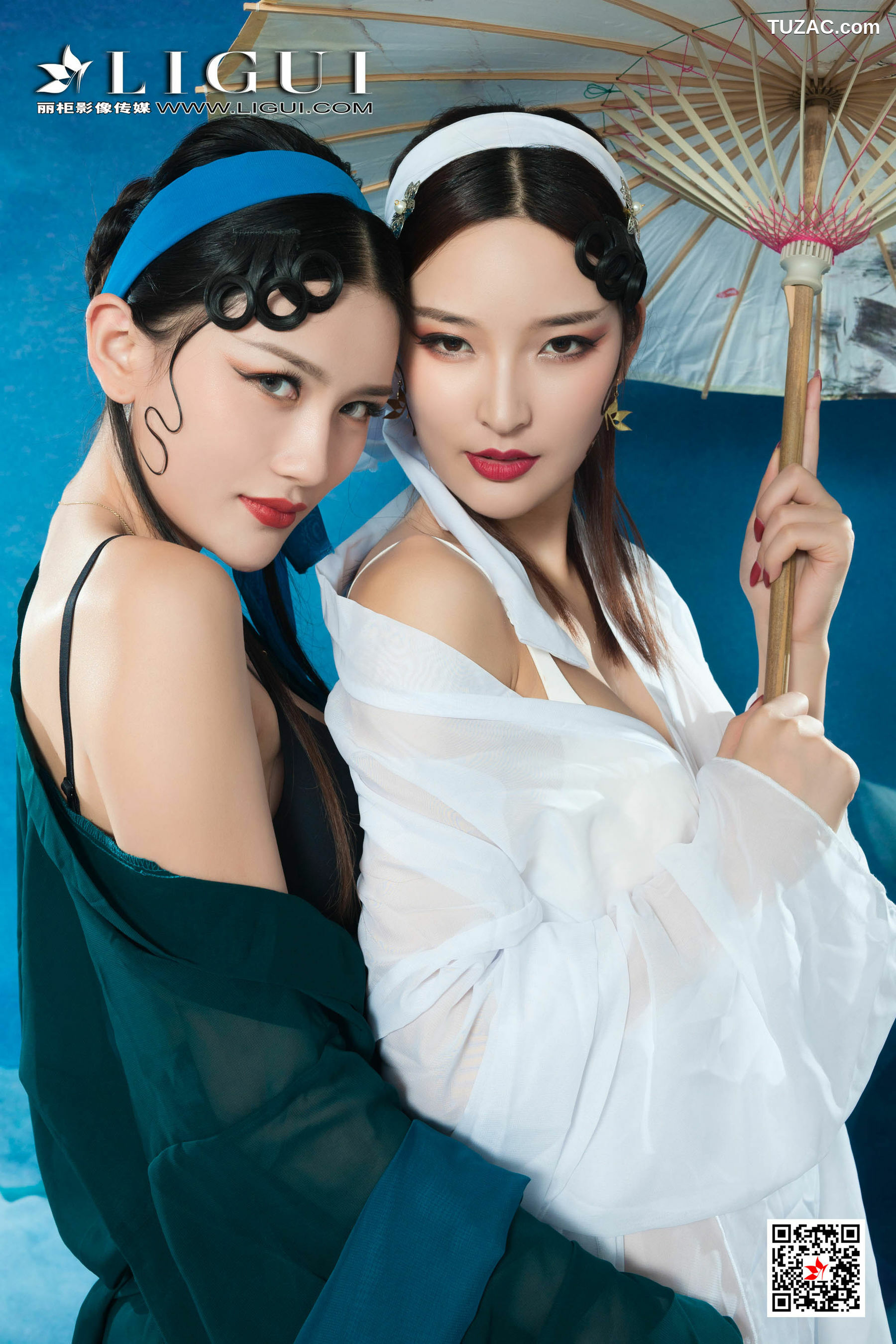 丽柜_甜甜&amp;amp;雪糕《京剧丝袜姐妹花》 写真集[76P]