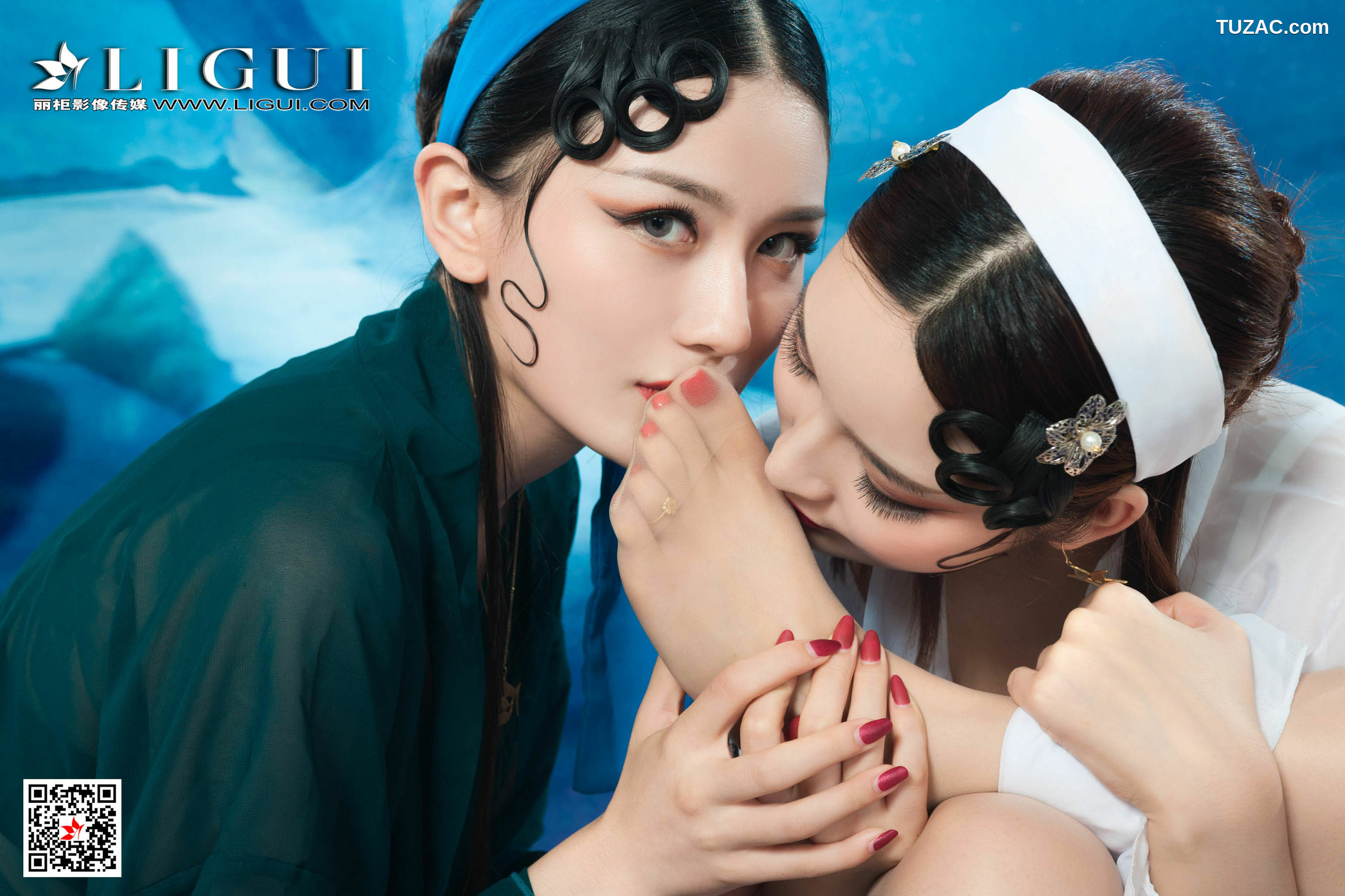 丽柜_甜甜&amp;amp;雪糕《京剧丝袜姐妹花》 写真集[76P]