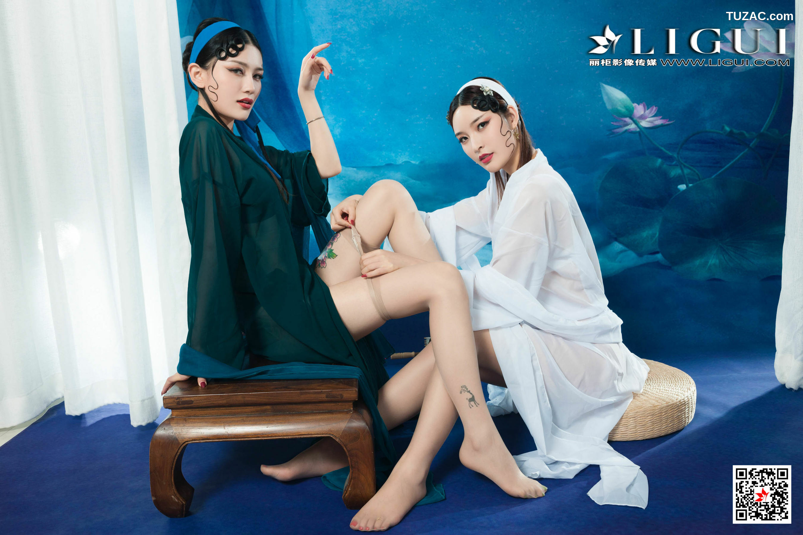 丽柜_甜甜&amp;amp;雪糕《京剧丝袜姐妹花》 写真集[76P]