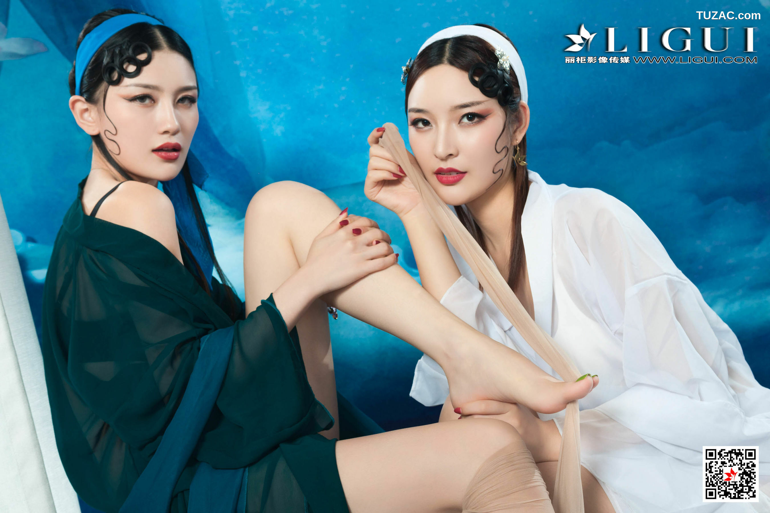 丽柜_甜甜&amp;amp;雪糕《京剧丝袜姐妹花》 写真集[76P]